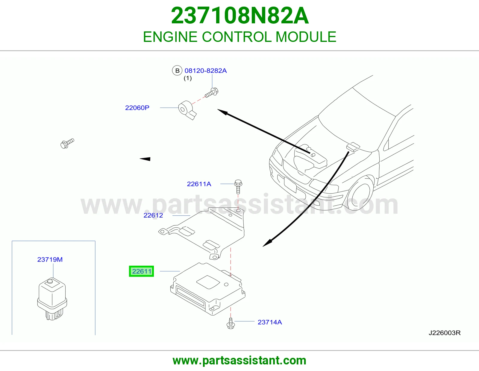 كمبيوتر تحكم مكينه 237108N82A