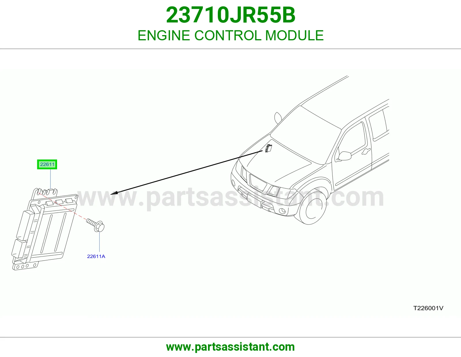 كمبيوتر تحكم مكينه 23710JR55B