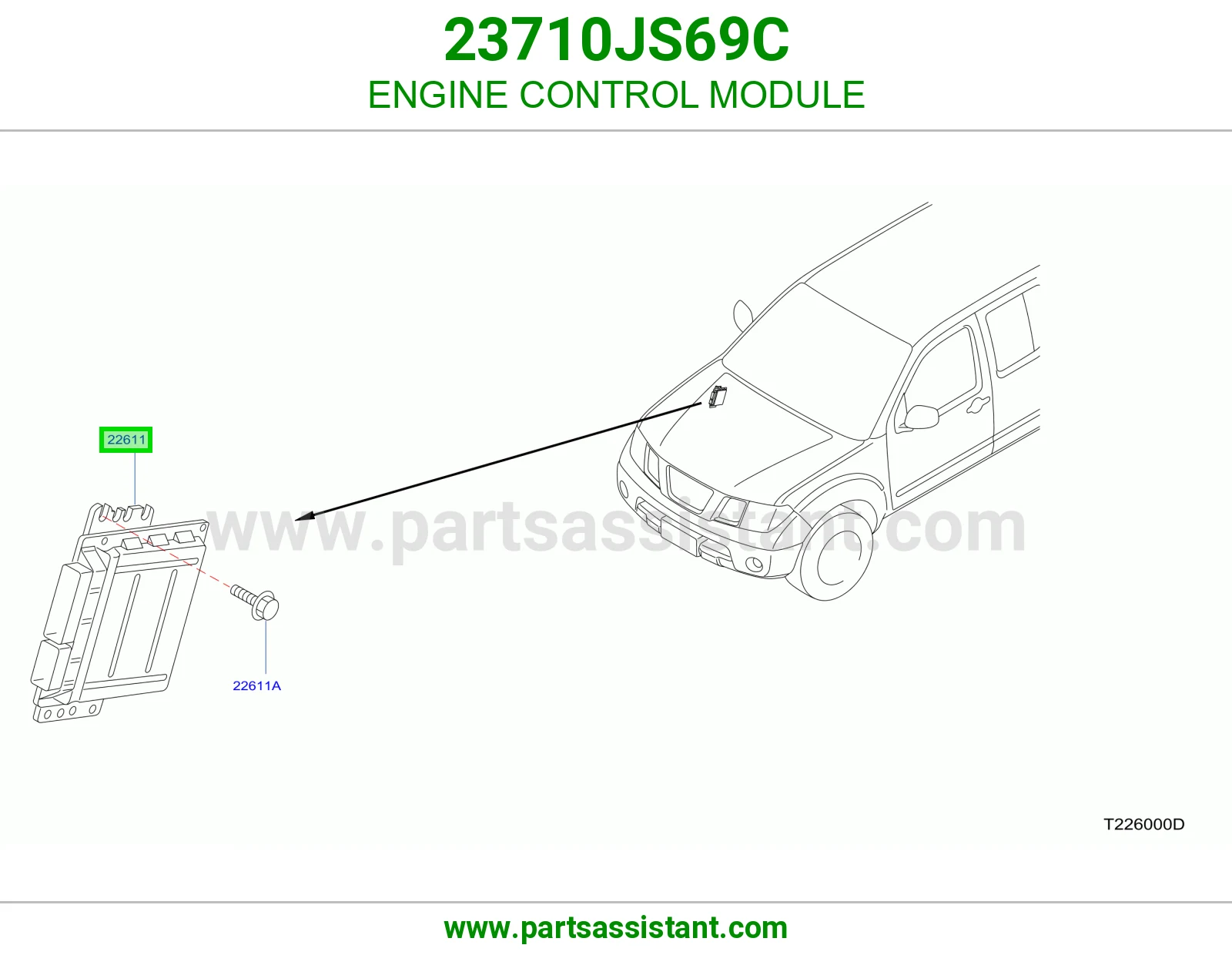 كمبيوتر تحكم مكينه 23710JS69C