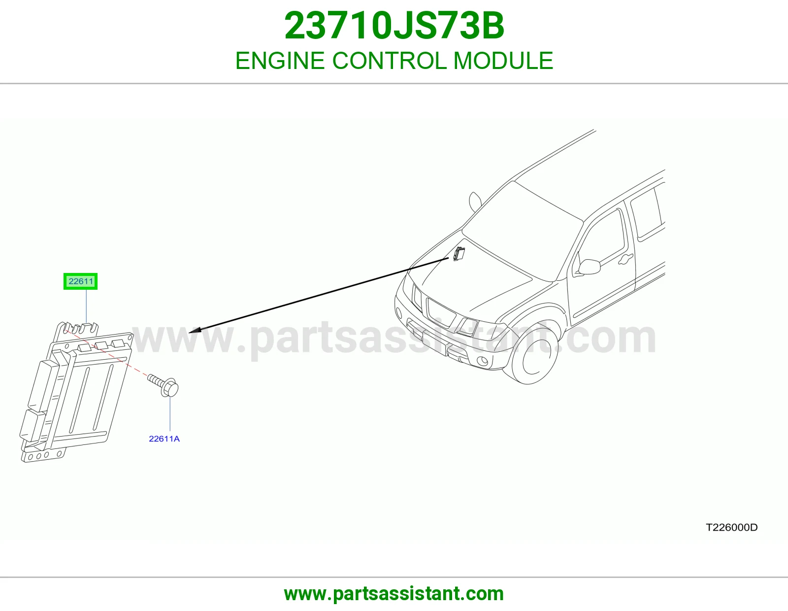 كمبيوتر تحكم مكينه 23710JS73B