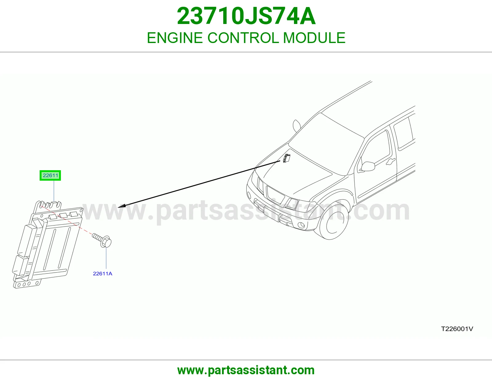 كمبيوتر تحكم مكينه 23710JS74A