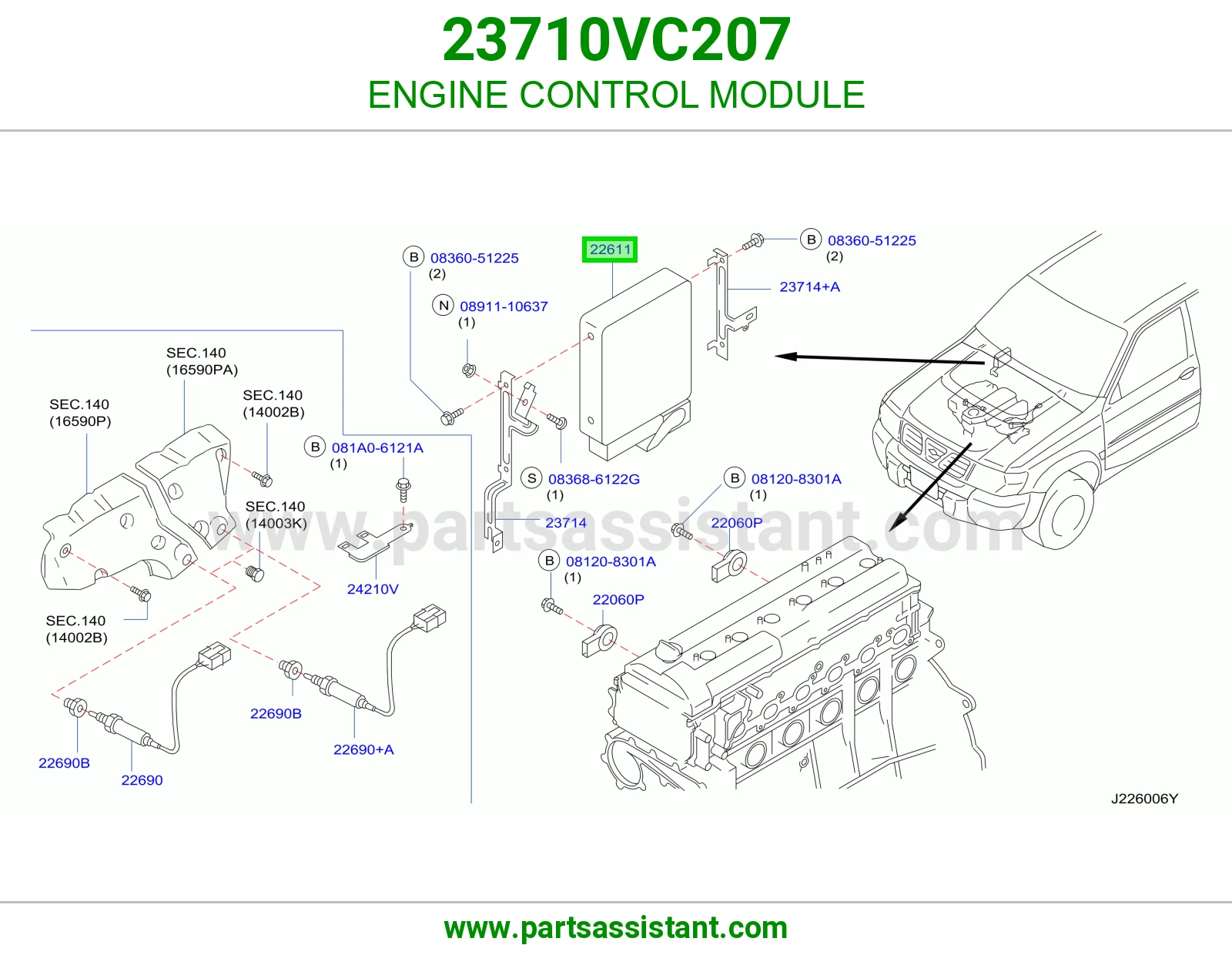 كمبيوتر تحكم مكينه 23710VC207