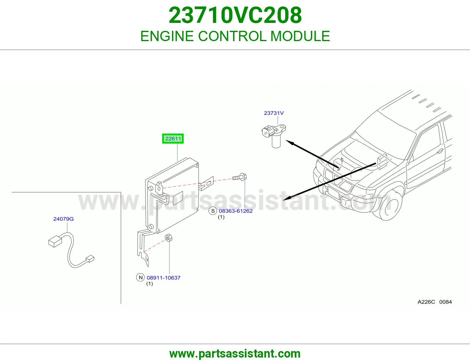 كمبيوتر تحكم مكينه 23710VC208