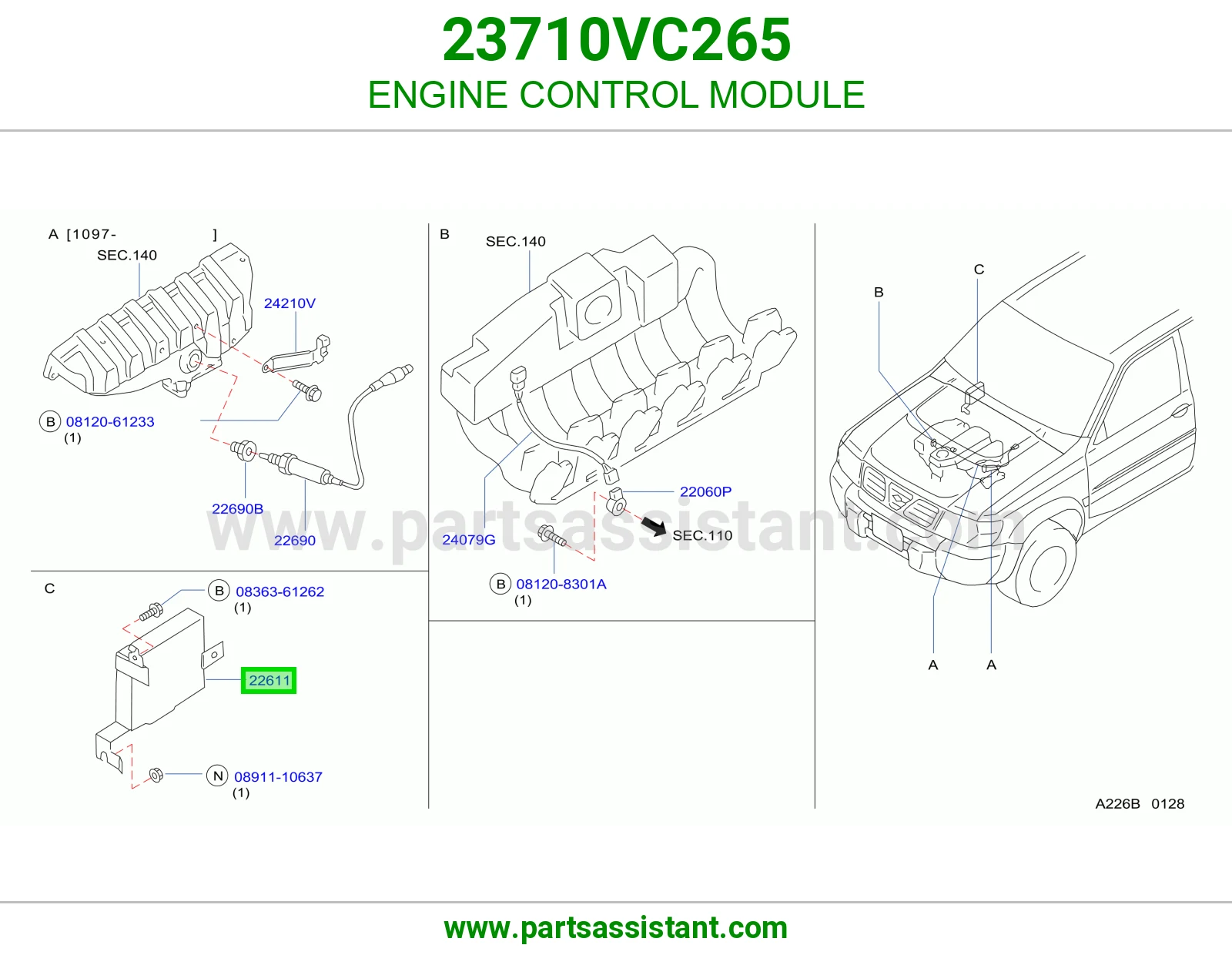 كمبيوتر تحكم مكينه 23710VC265