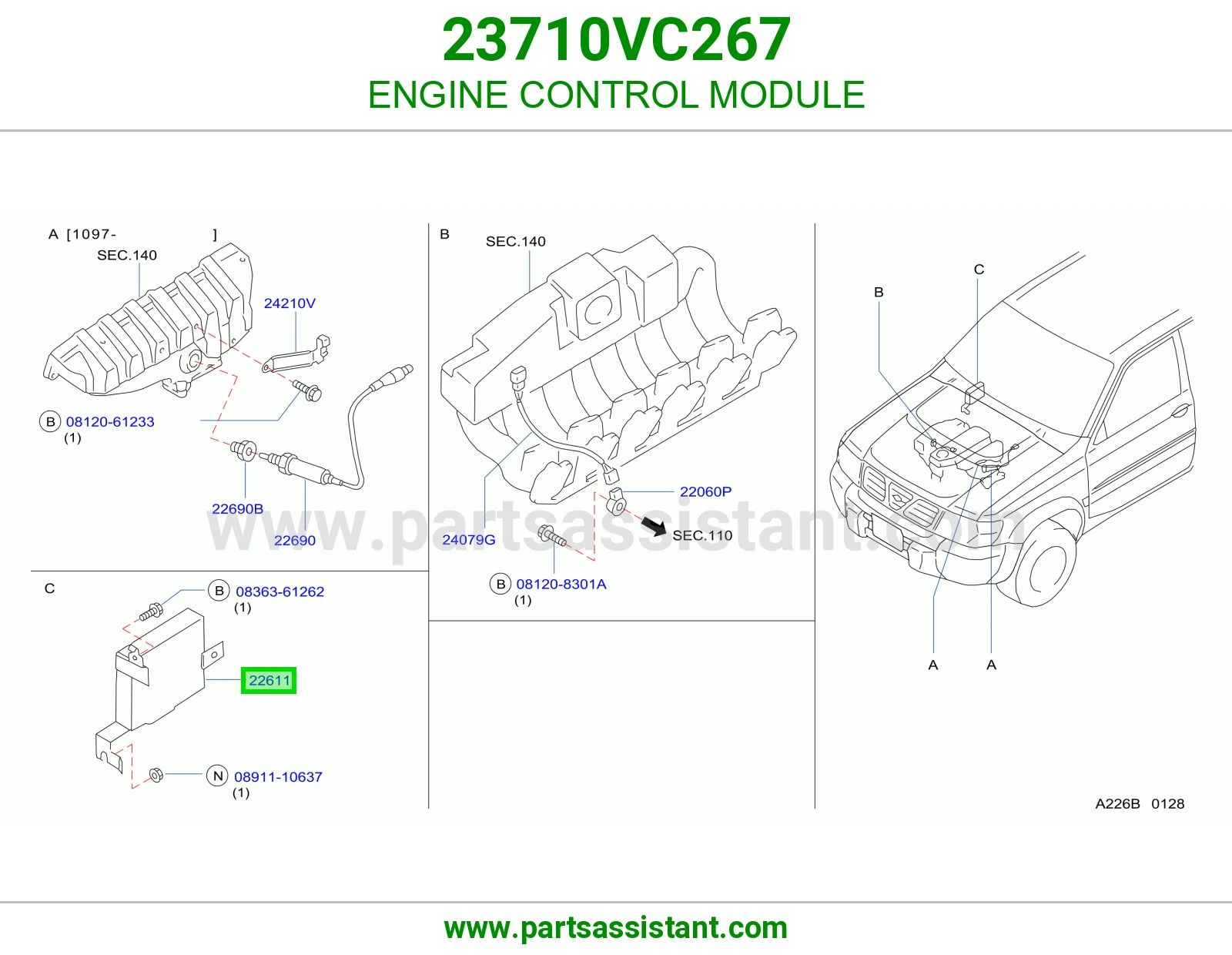 كمبيوتر تحكم مكينه 23710VC267