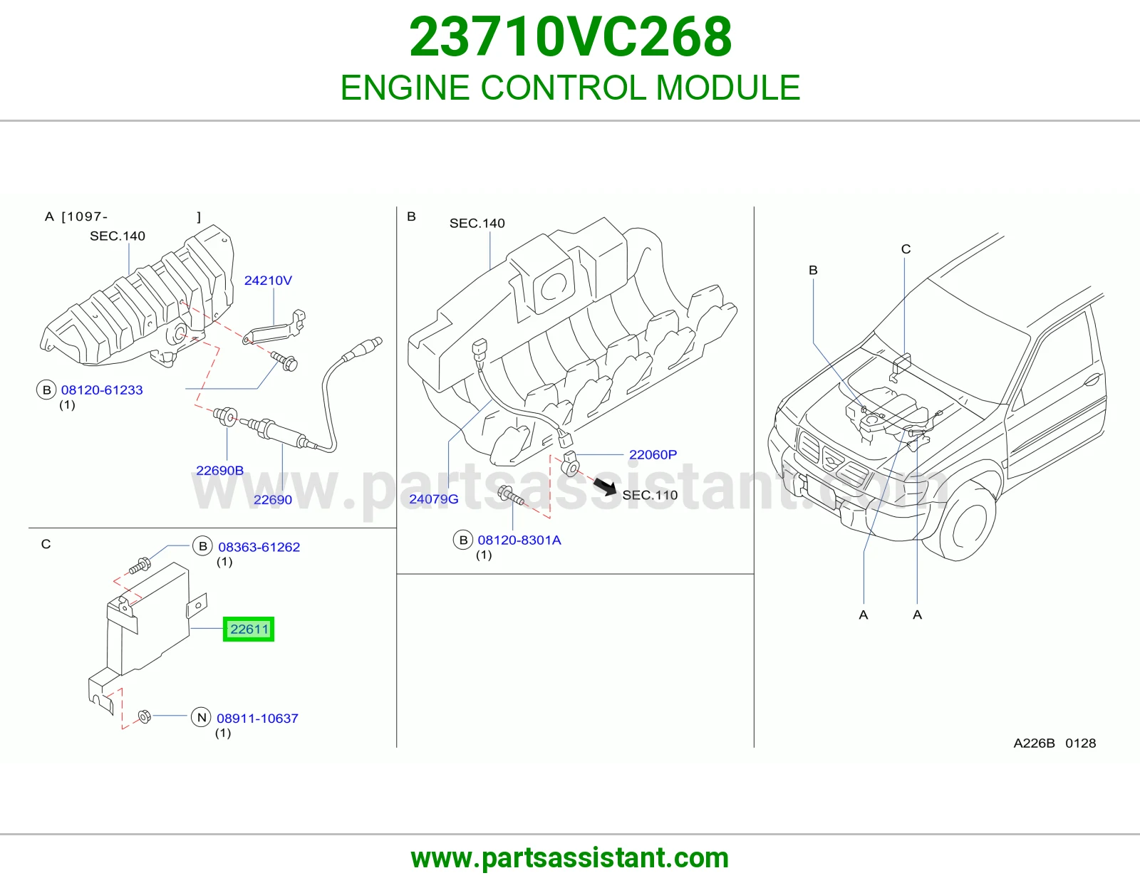 كمبيوتر تحكم مكينه 23710VC268
