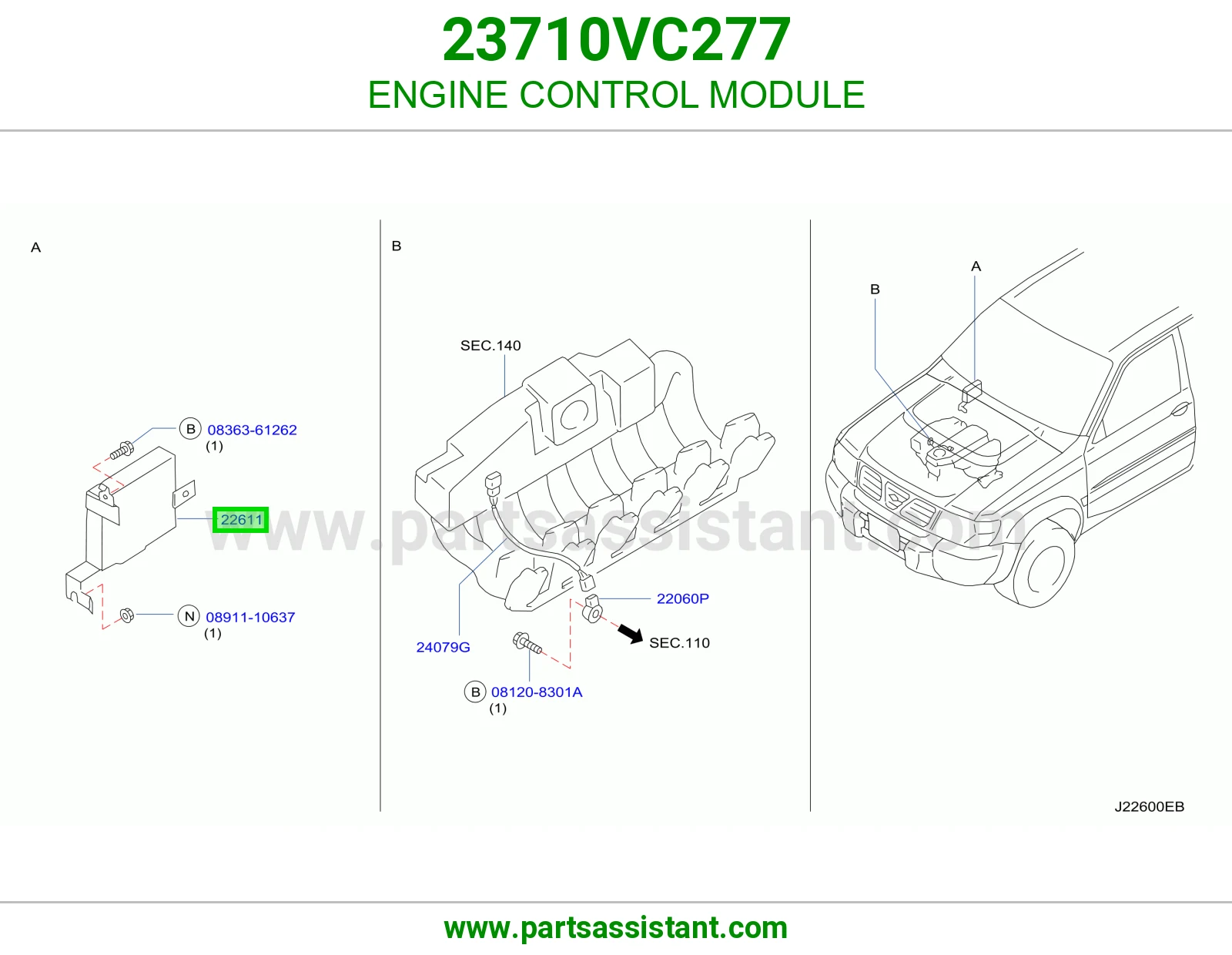 كمبيوتر تحكم مكينه 23710VC277