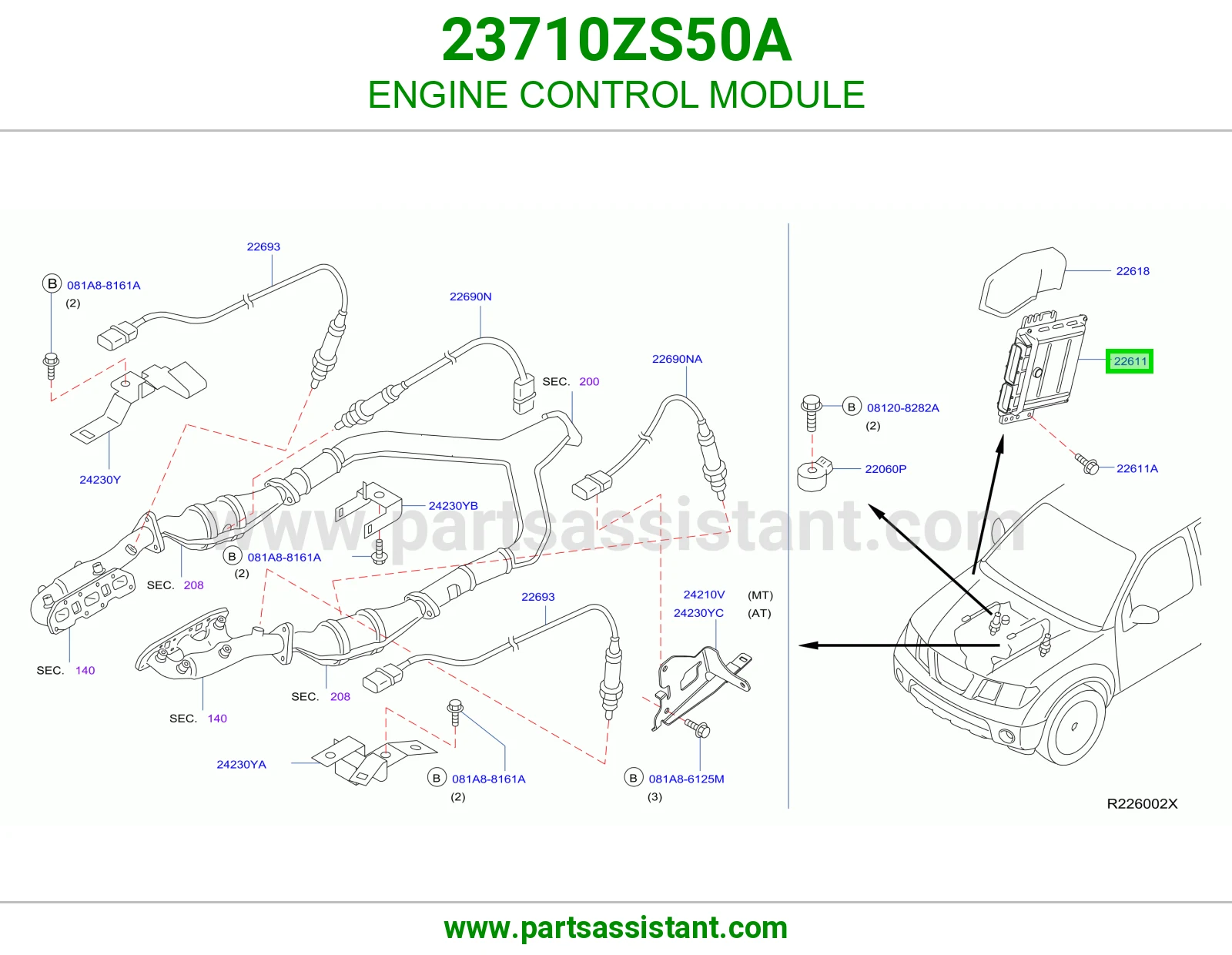كمبيوتر تحكم مكينه 23710ZS50A