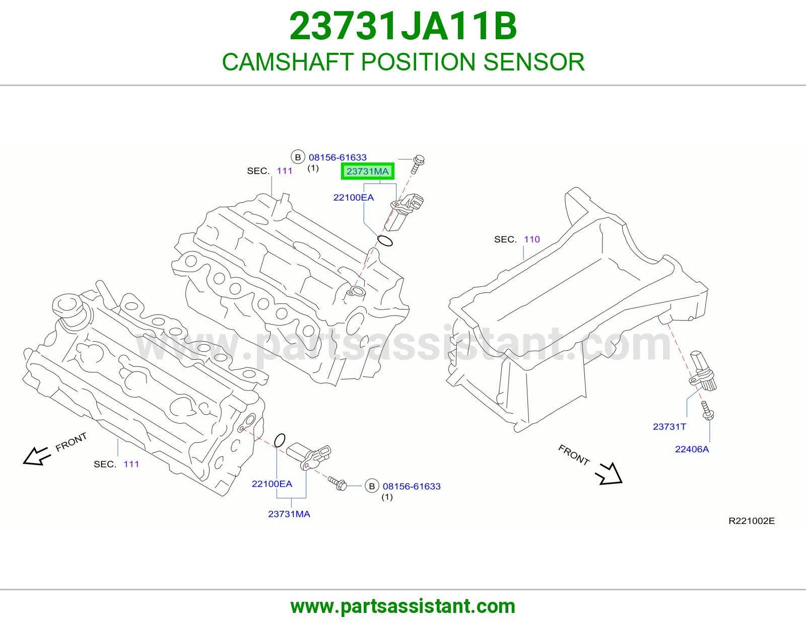 حساس عمود تيمن 23731JA11B
