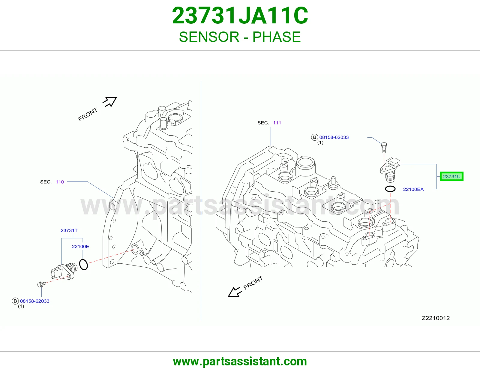 حساس عمود تيمن 23731JA11C
