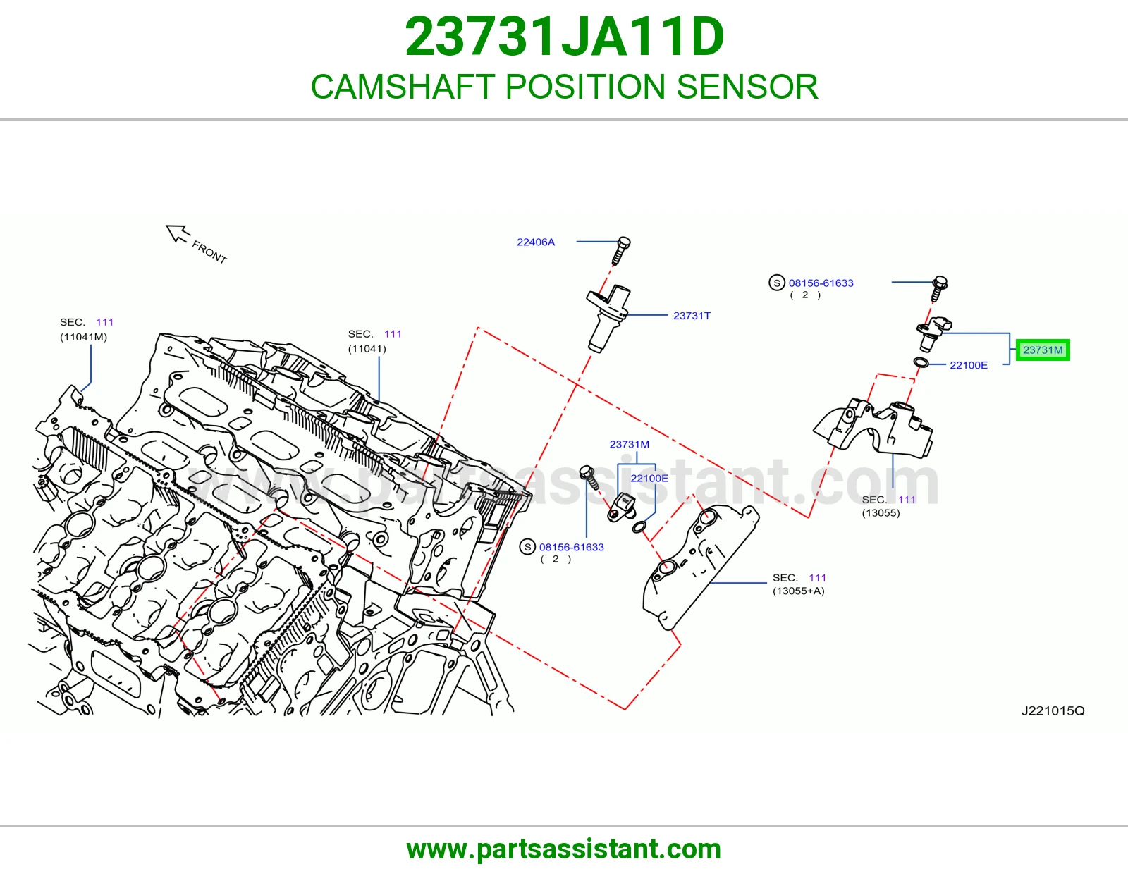 حساس عمود تيمن 23731JA11D