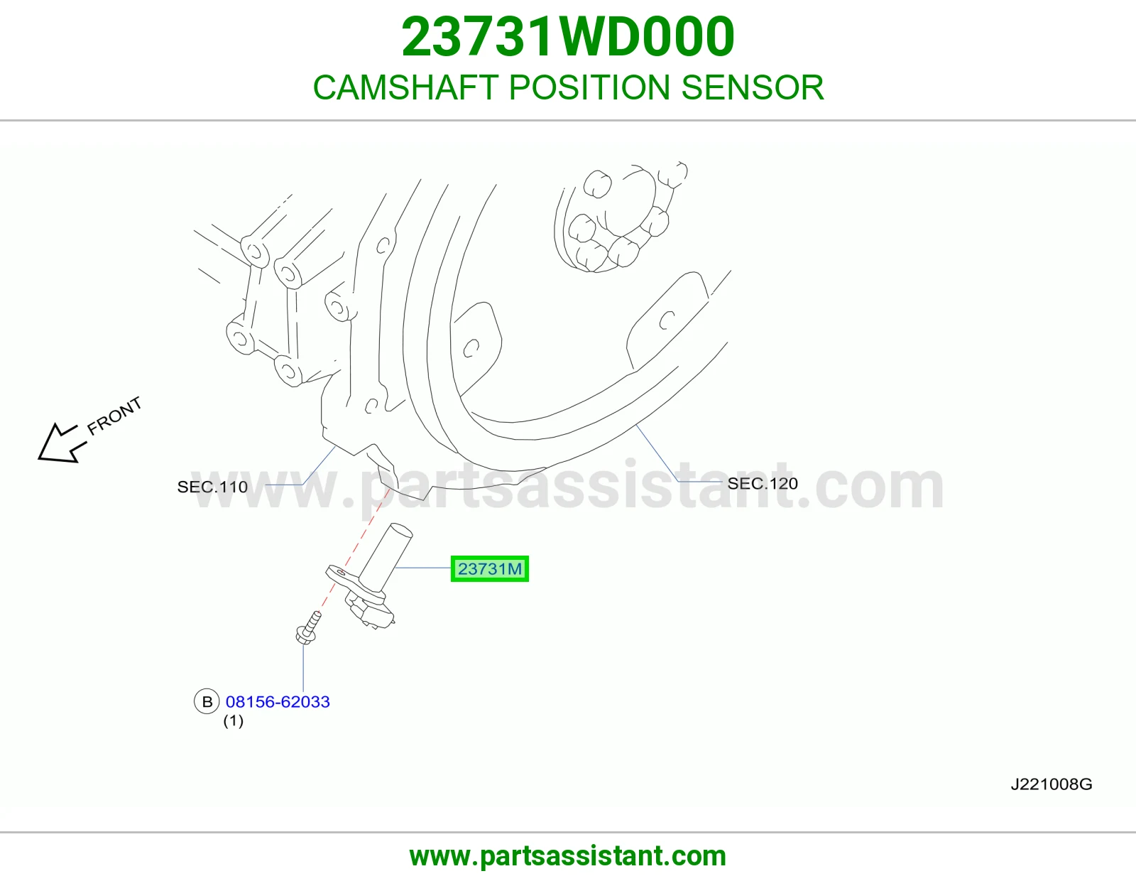 حساس عمود تيمن 23731WD000