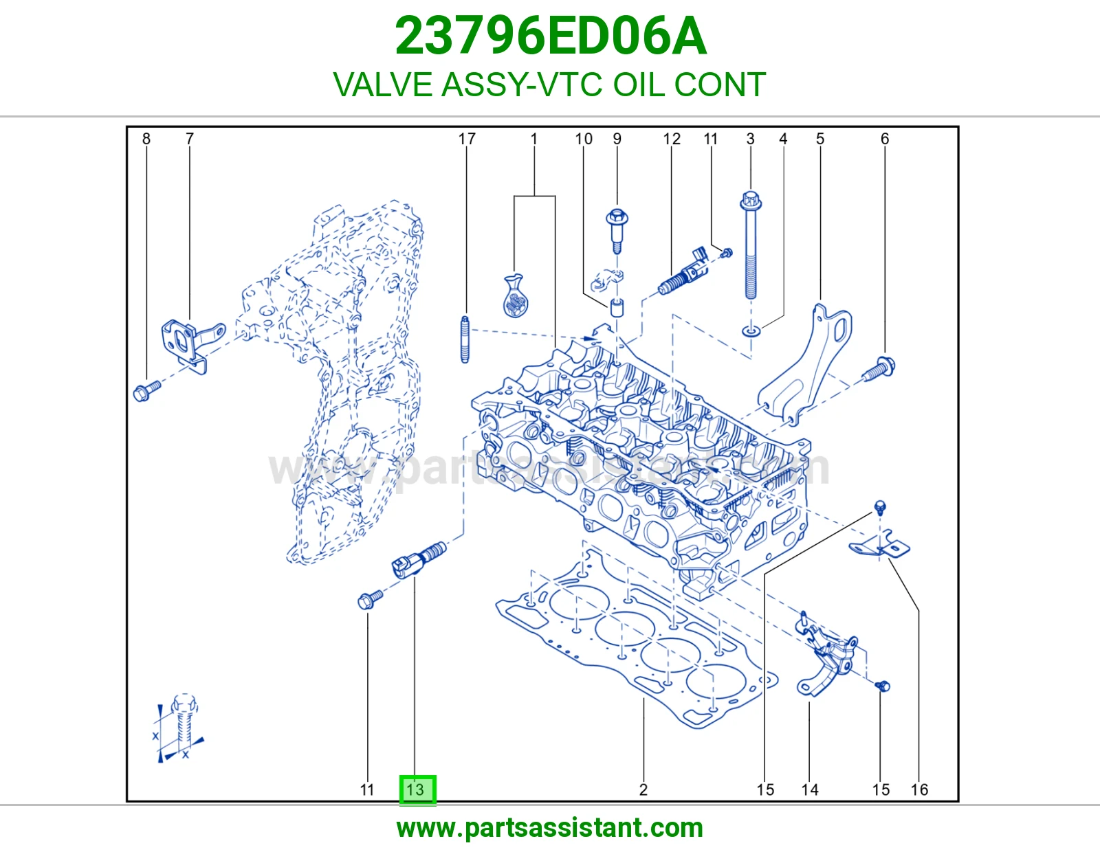 بلف تحكم زيت VTC كامل 23796ED06A