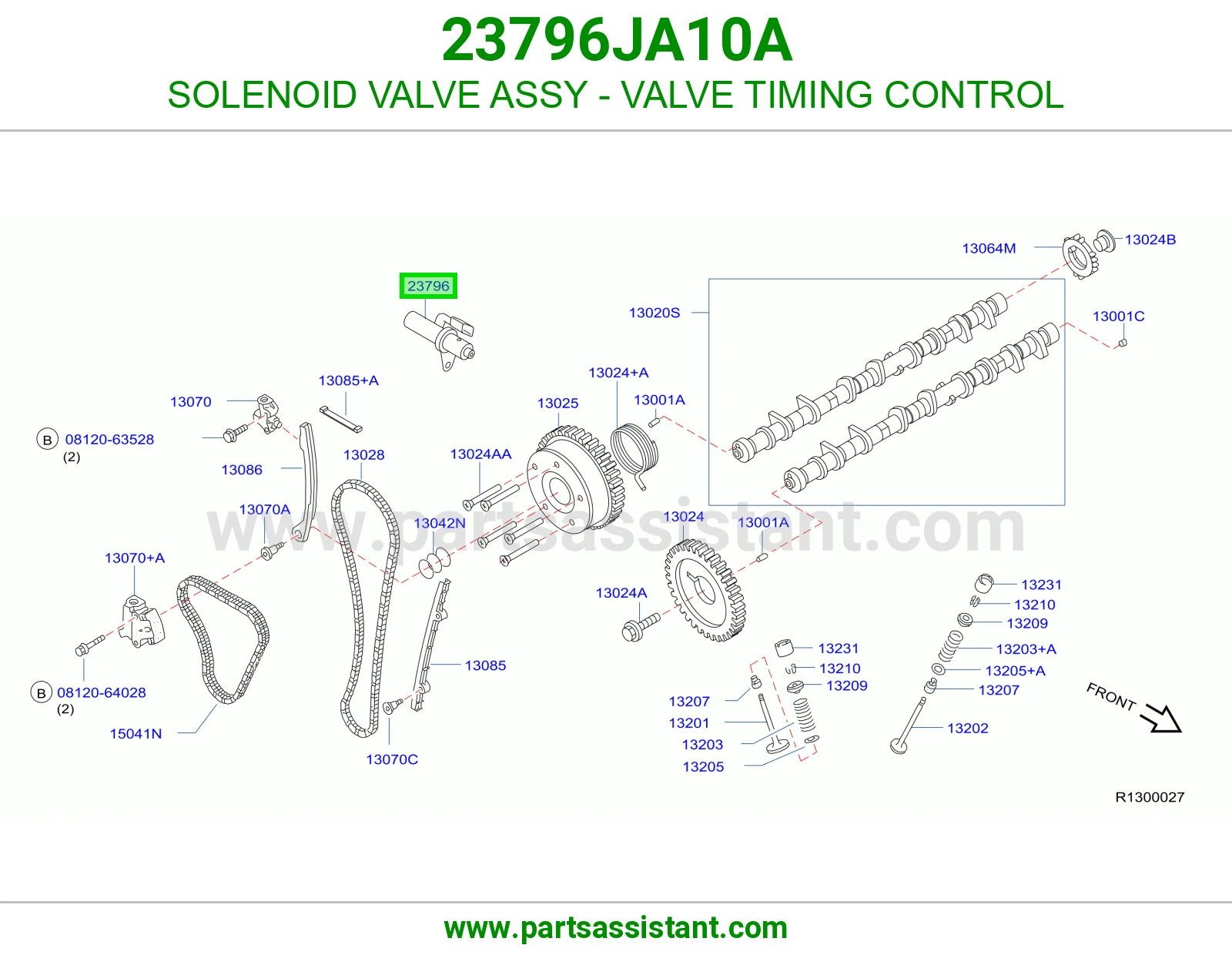 SOLENOID VALVE ASSY - VALVE TIMING CONTROL 23796JA10A