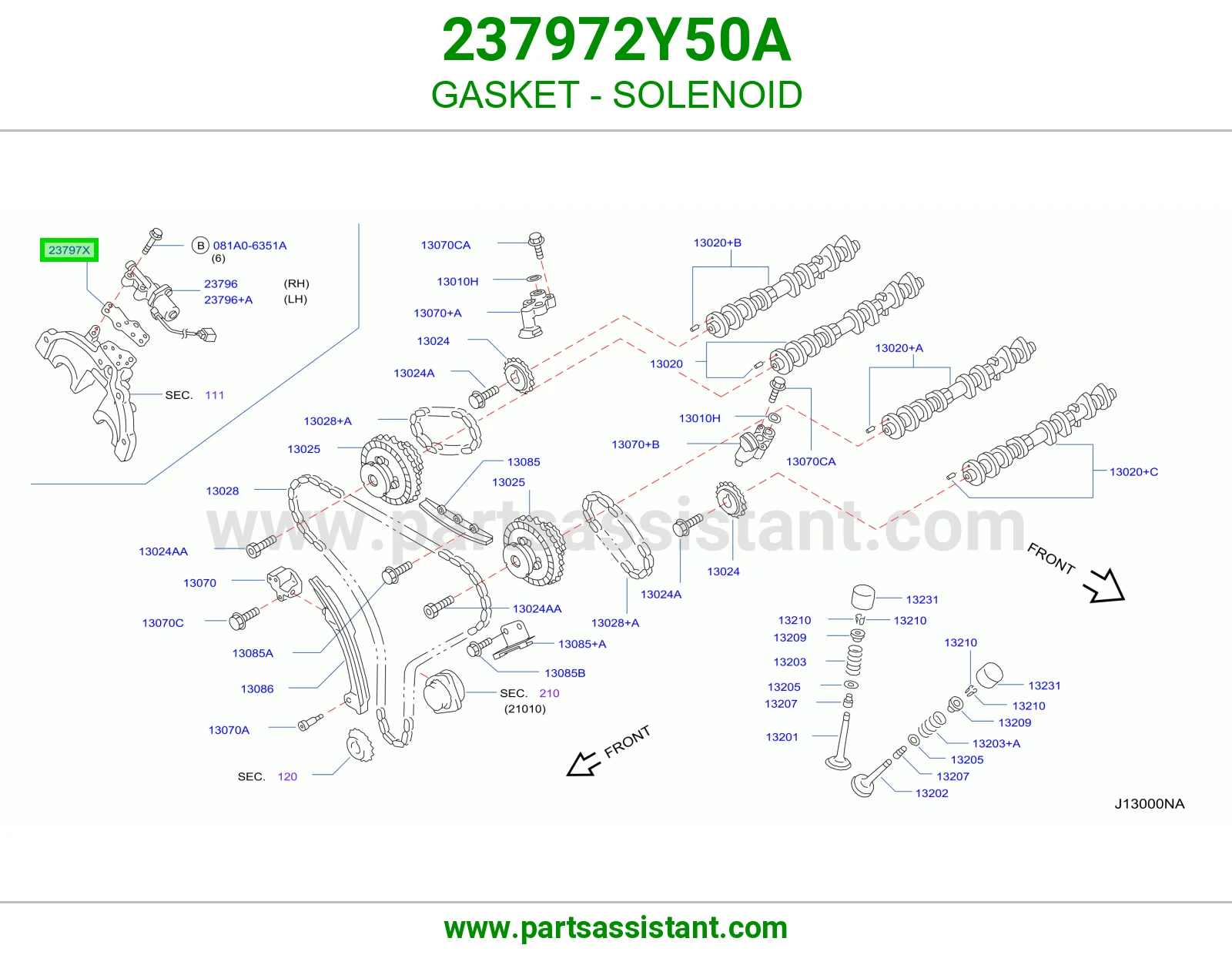GASKET - SOLENOID 237972Y50A