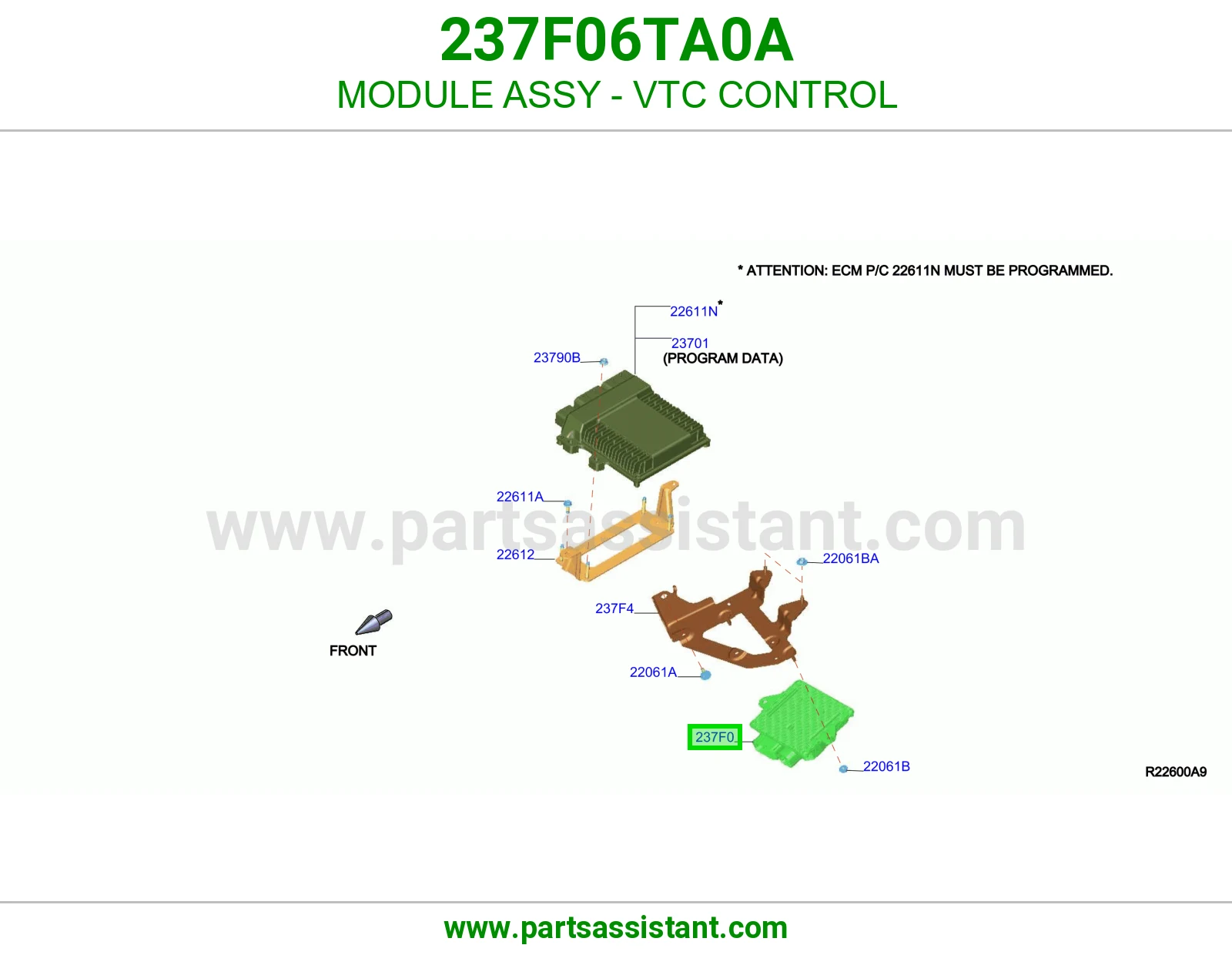 وحدة تحكم توقيت البلوف (VTC) كاملة 237F06TA0A