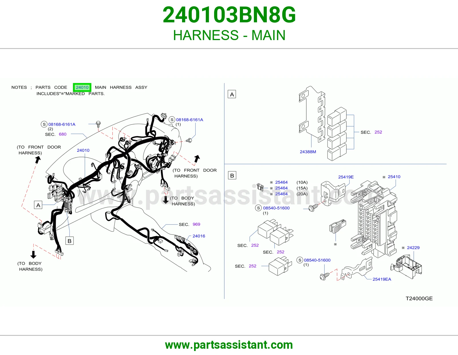 HARNESS - MAIN 240103BN8G
