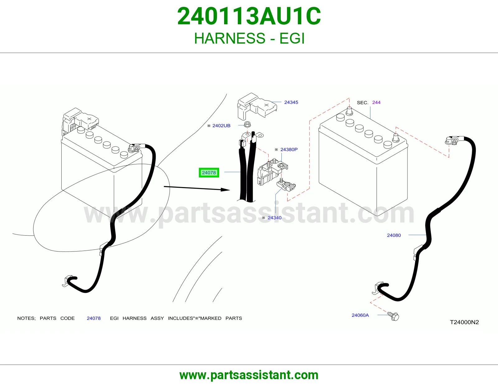 ضفيرة EGI 240113AU1C
