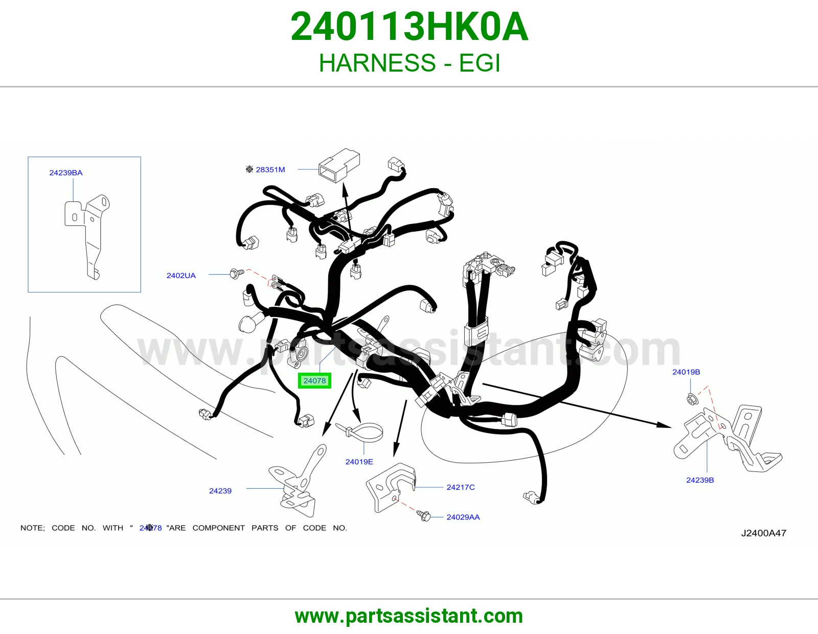 ضفيرة EGI 240113HK0A