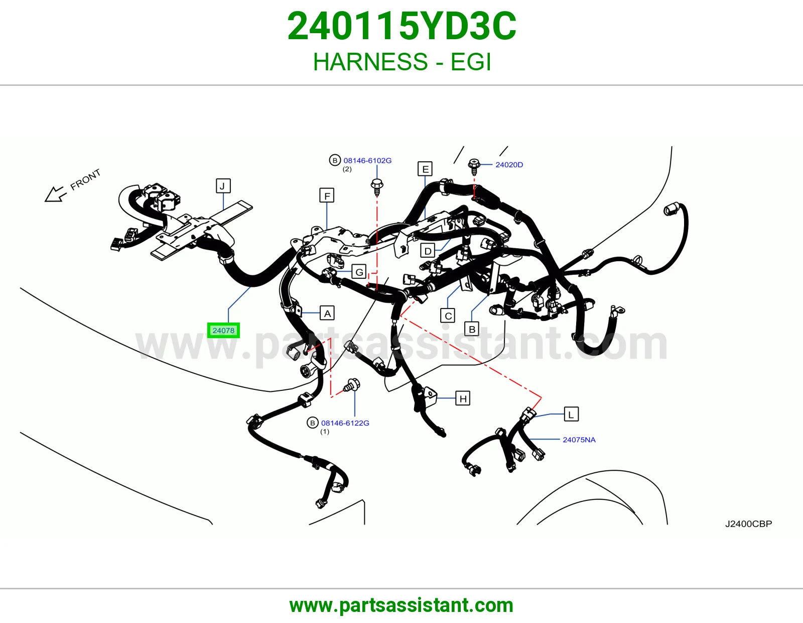 ضفيرة EGI 240115YD3C