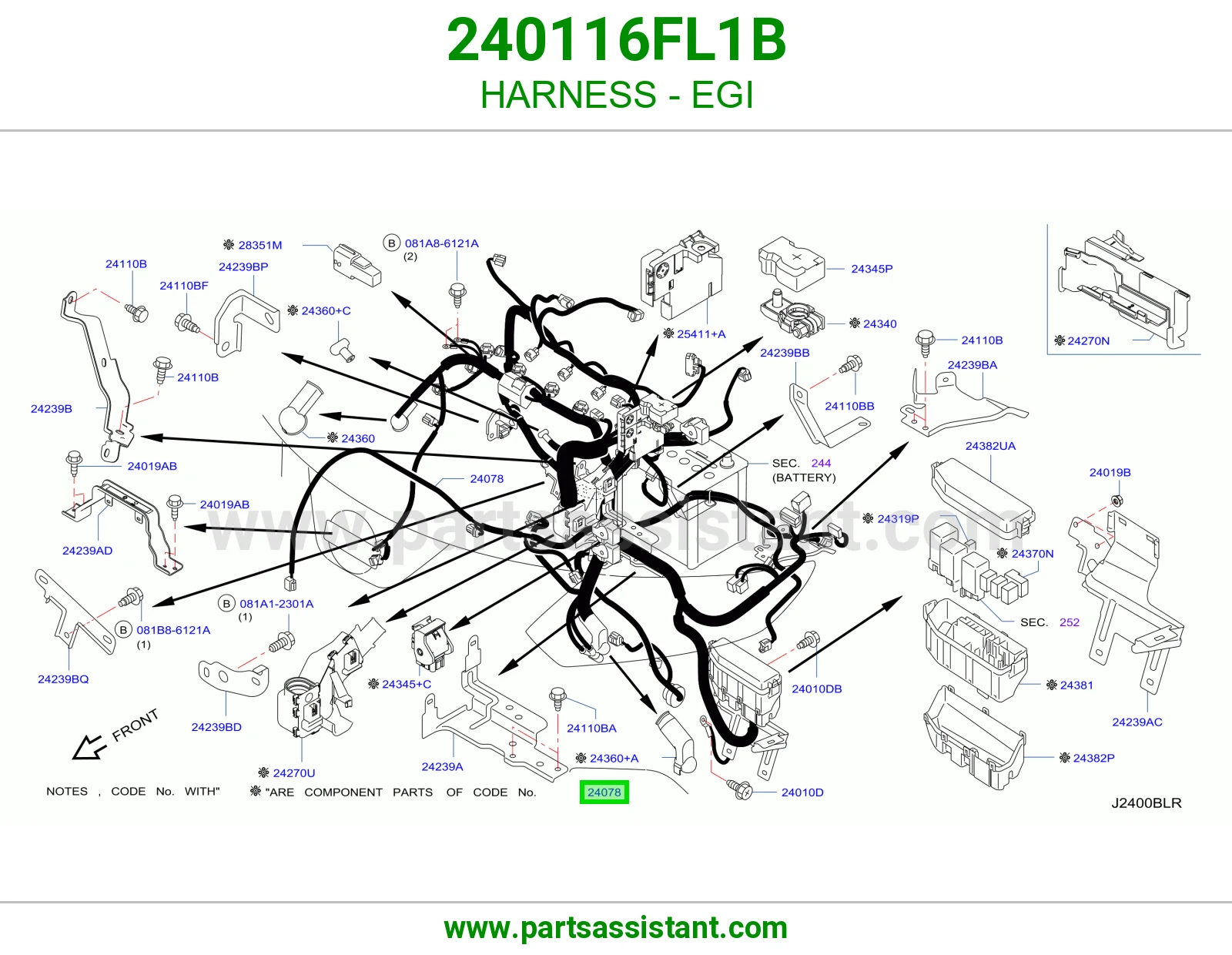 ضفيرة EGI 240116FL1B