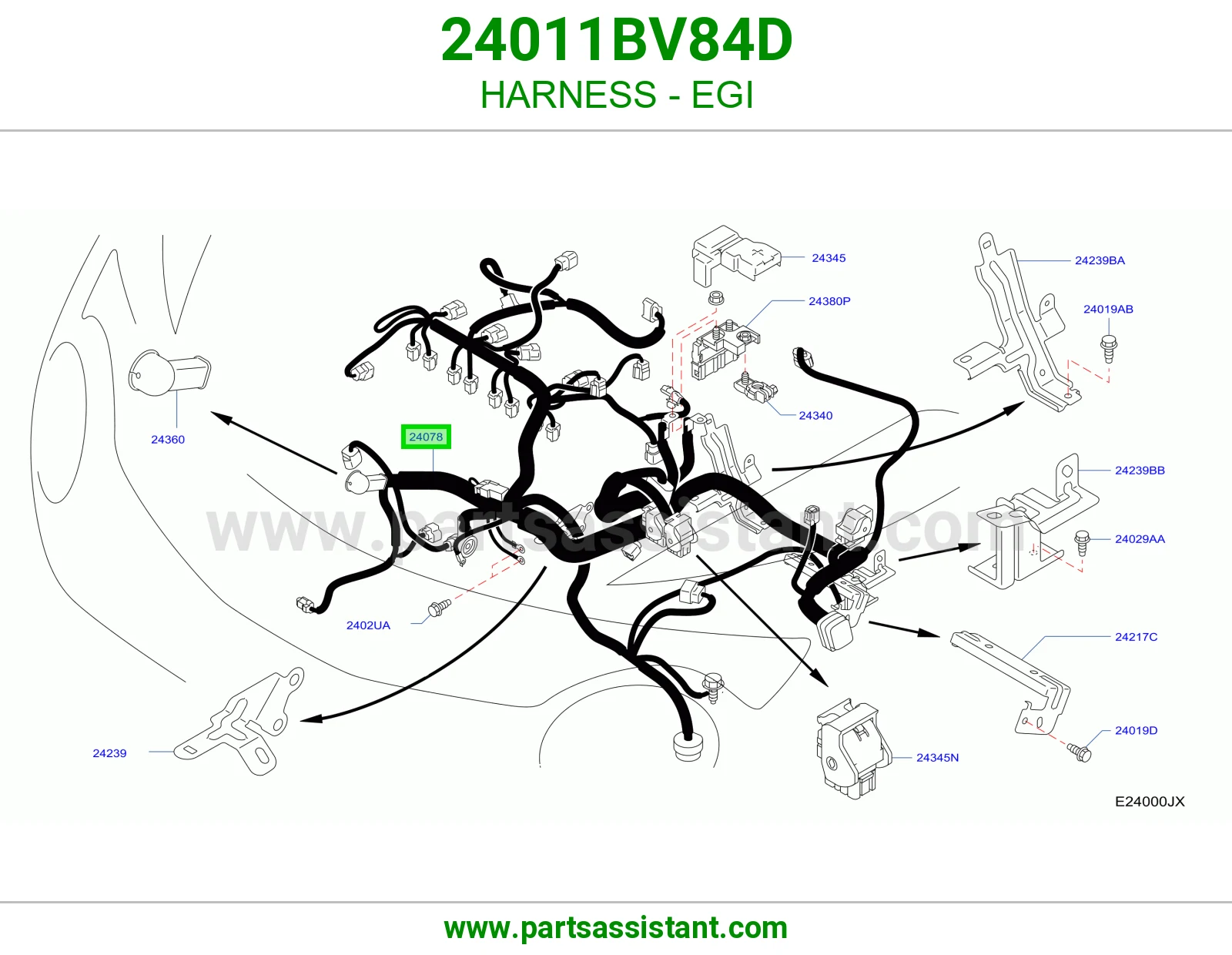 ضفيرة EGI 24011BV84D