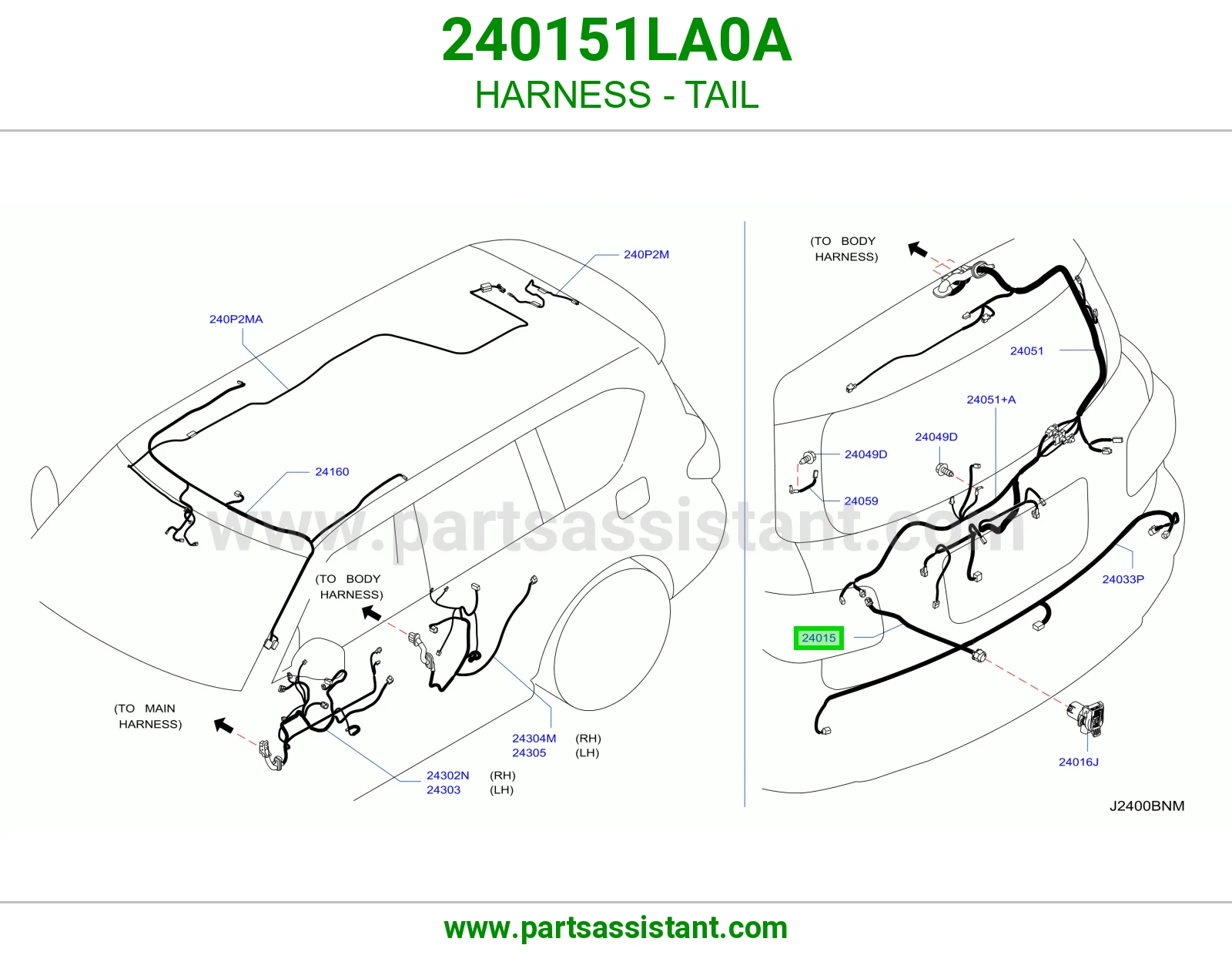 ضفيرة خلفي 240151LA0A