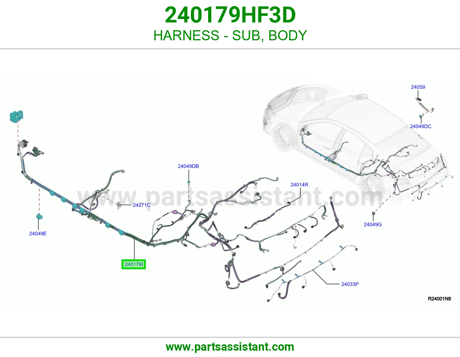 ضفيرة فرعي جرم 240179HF3D