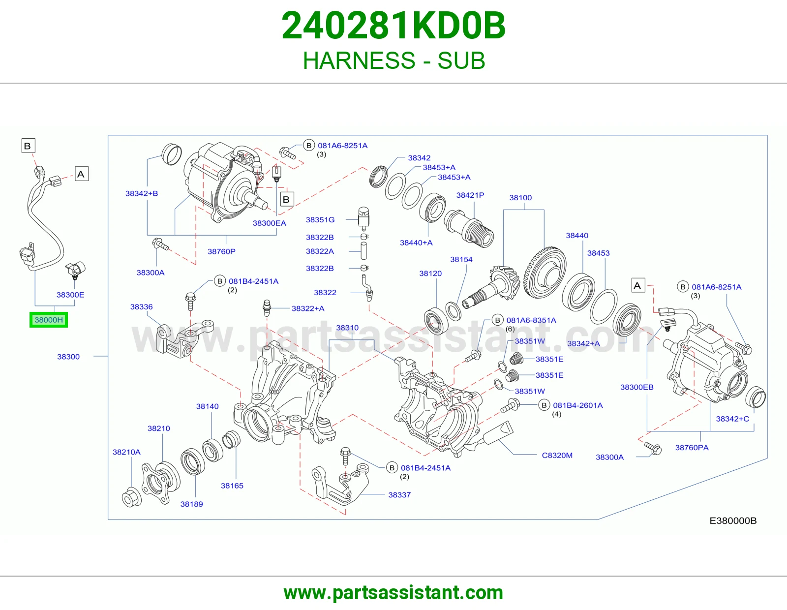 ضفيرة فرعي 240281KD0B