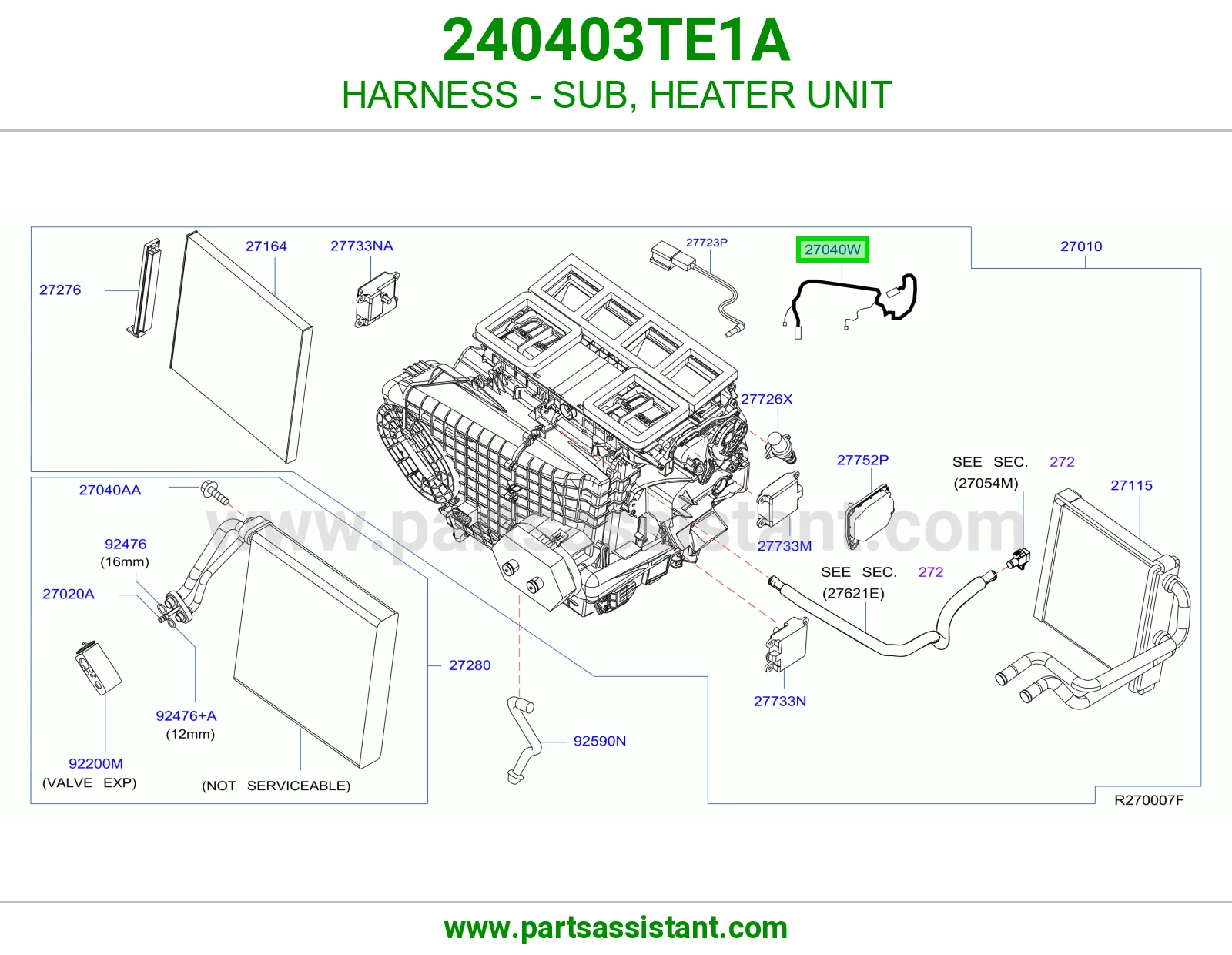 ضفيرة فرعي وحدة دفاية 240403TE1A