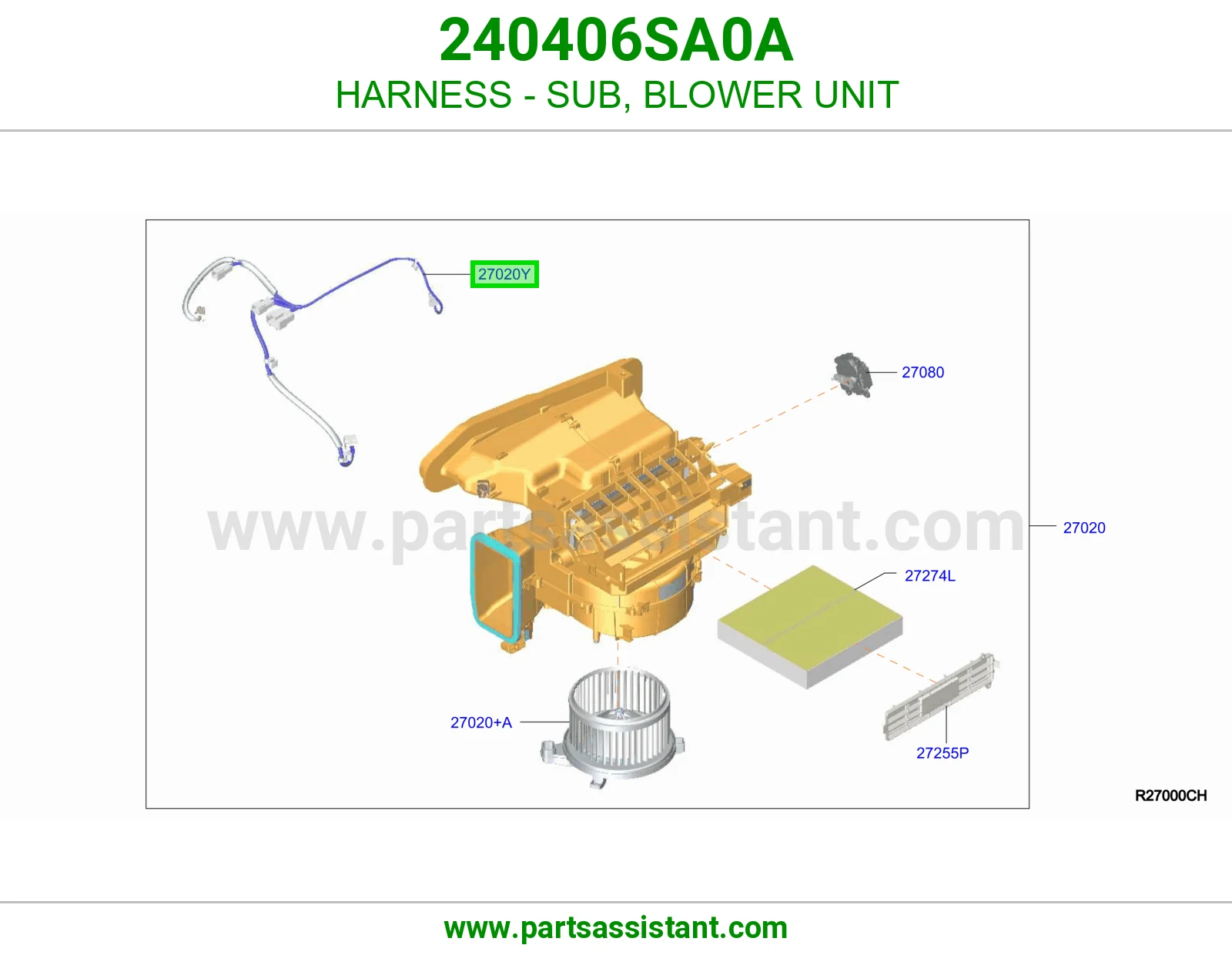ضفيرة فرعي بلاور مكيف 240406SA0A