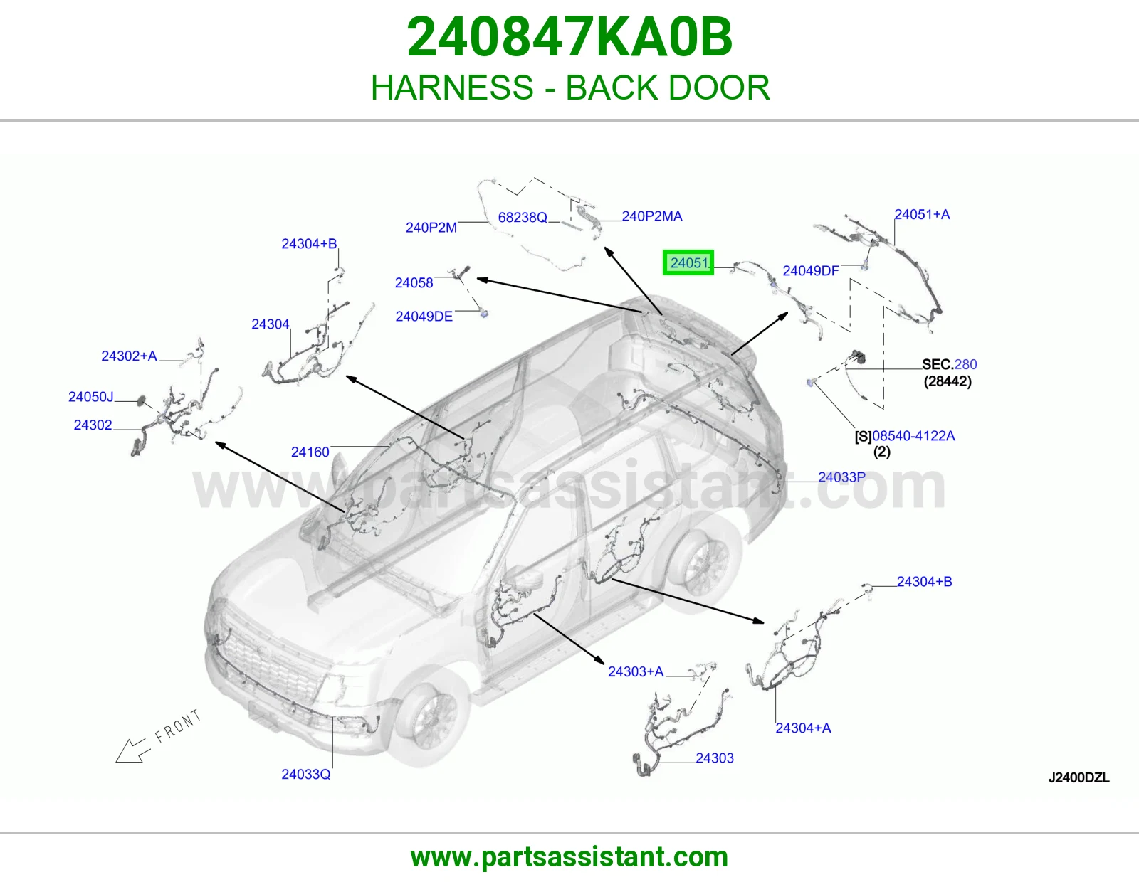 ضفيرة باب شنطة 240847KA0B