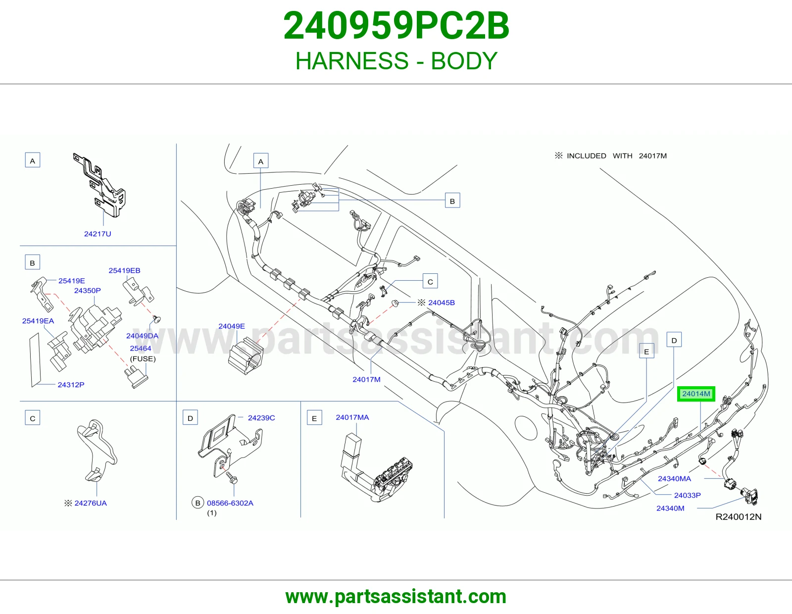 ضفيرة جرم 240959PC2B