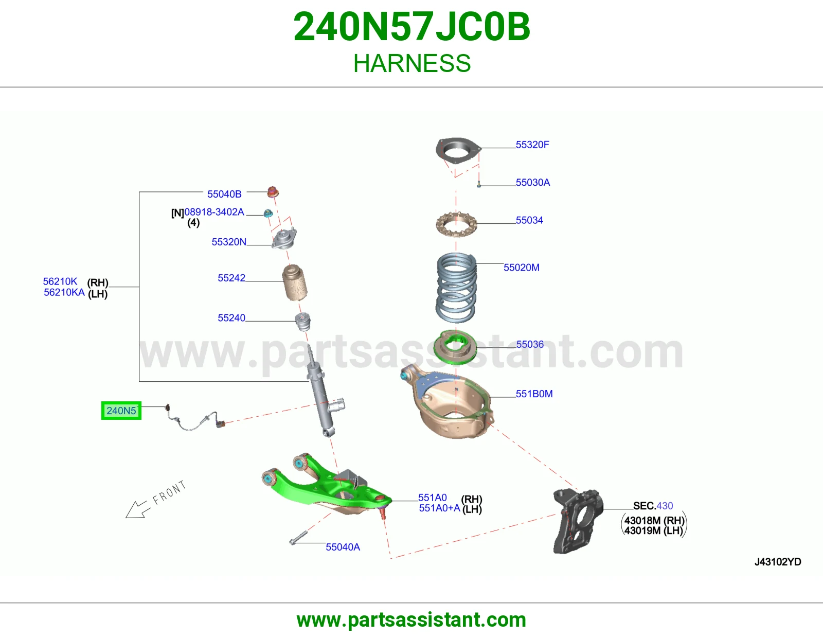 ضفيرة 240N57JC0B