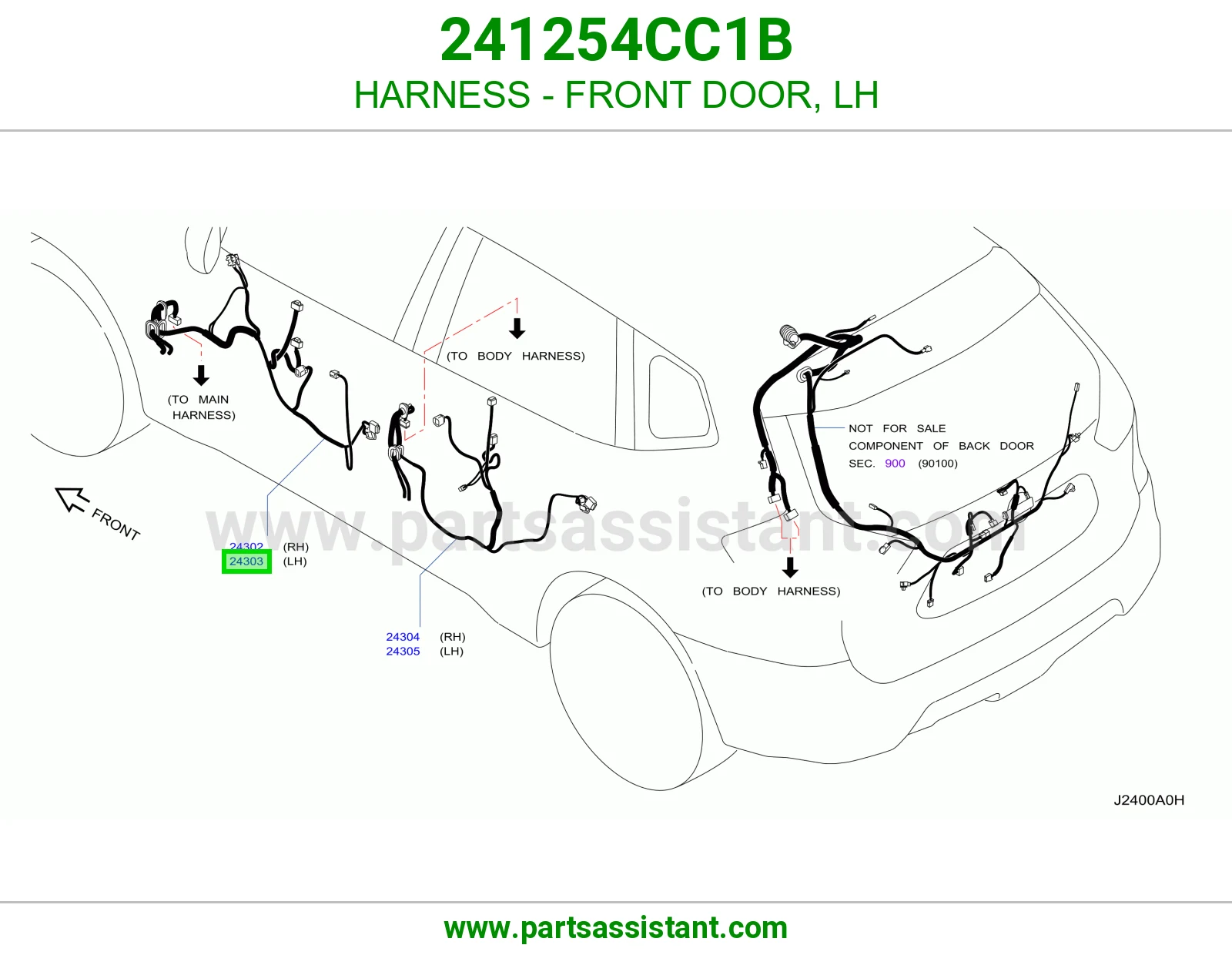 ضفيرة باب أمامي يسار 241254CC1B