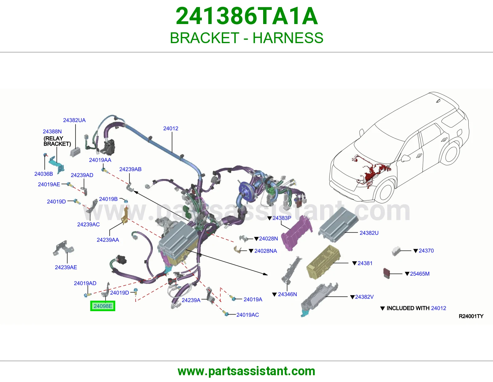 قاعدة ضفيرة 241386TA1A
