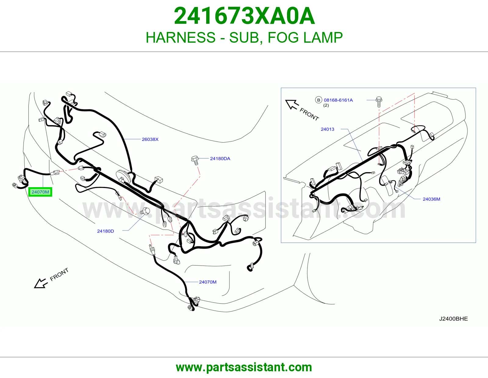 ضفيرة فرعي كشاف ضباب 241673XA0A