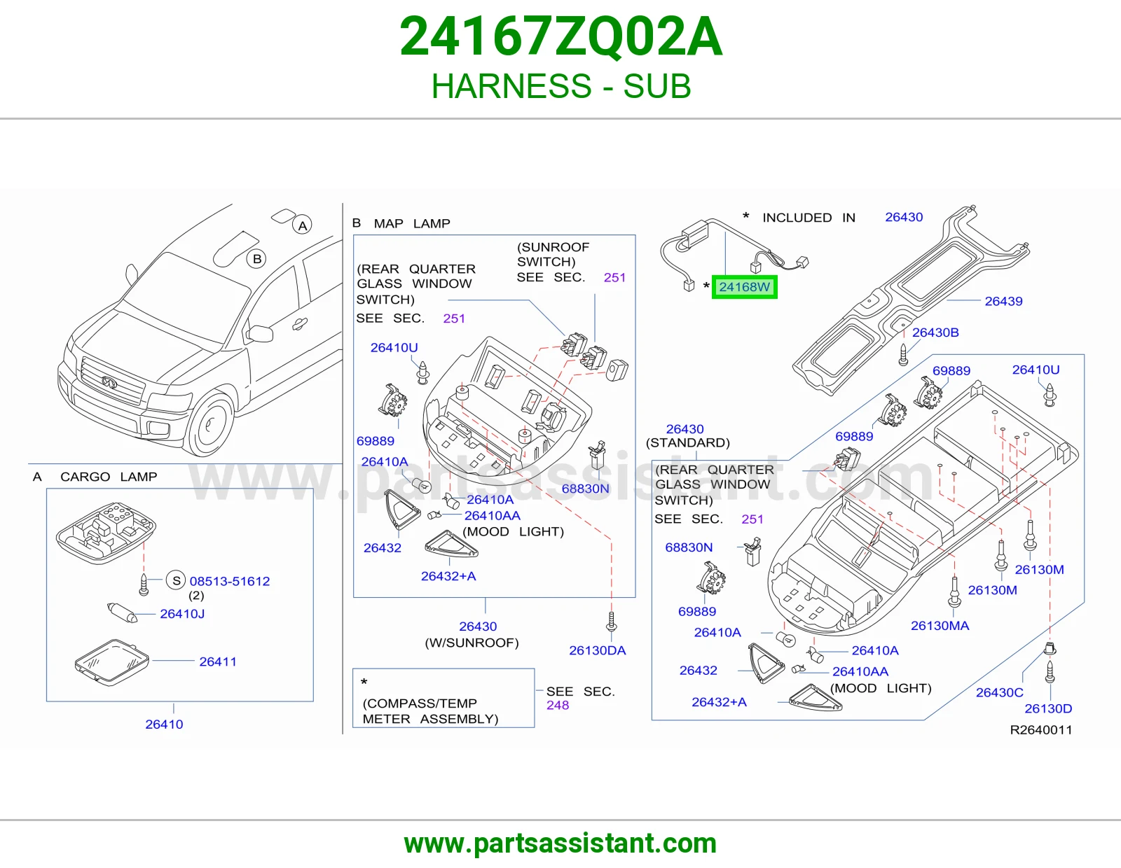 ضفيرة فرعي 24167ZQ02A