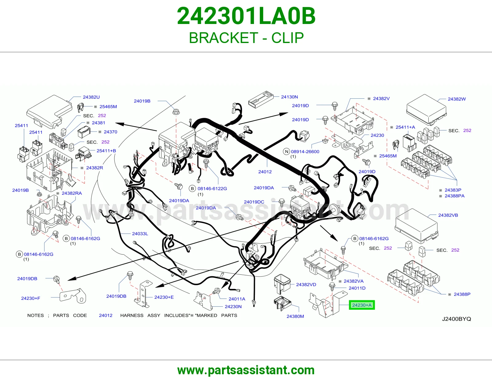 قاعدة كلبس 242301LA0B