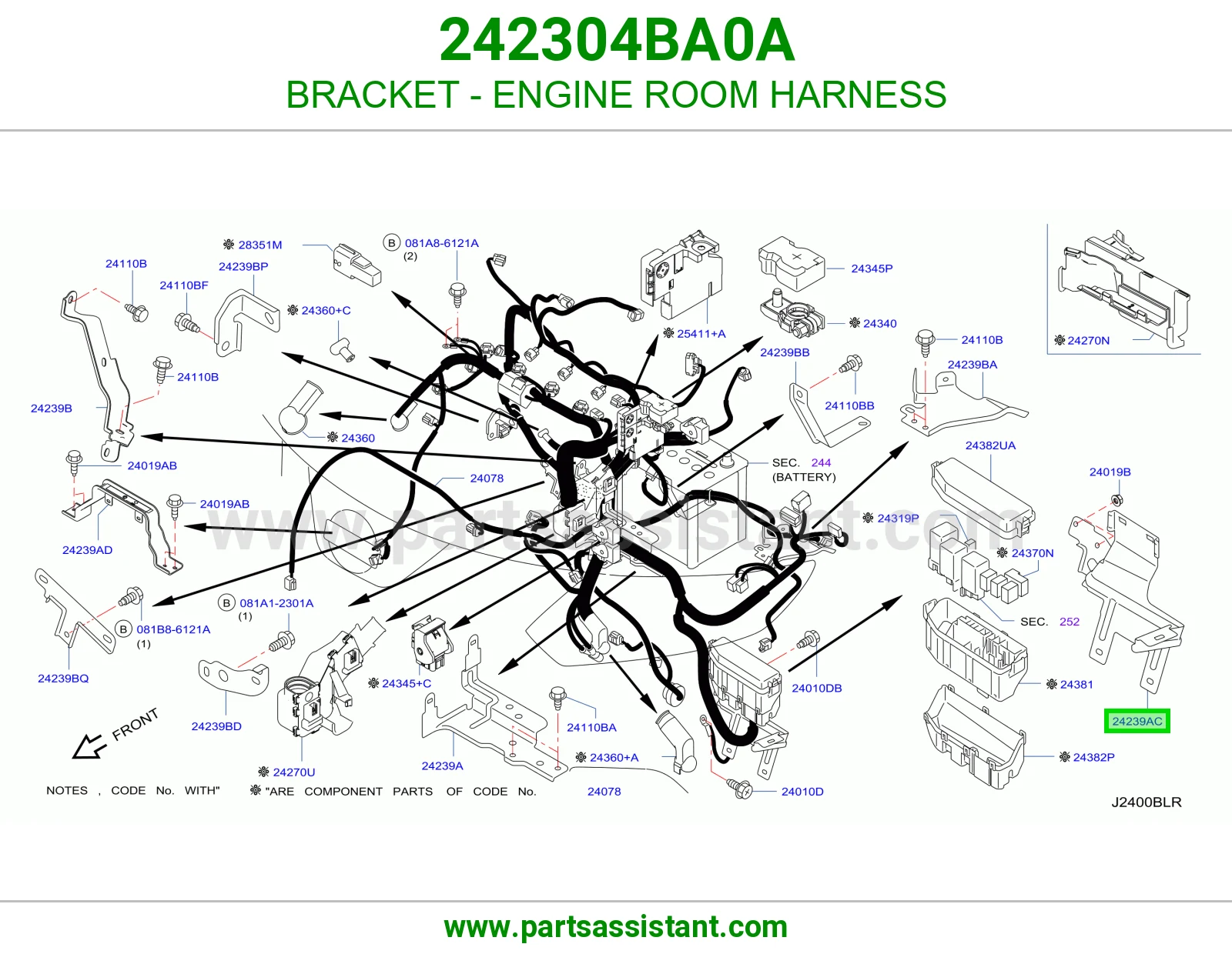 قاعدة ضفيرة حجرة مكينة 242304BA0A