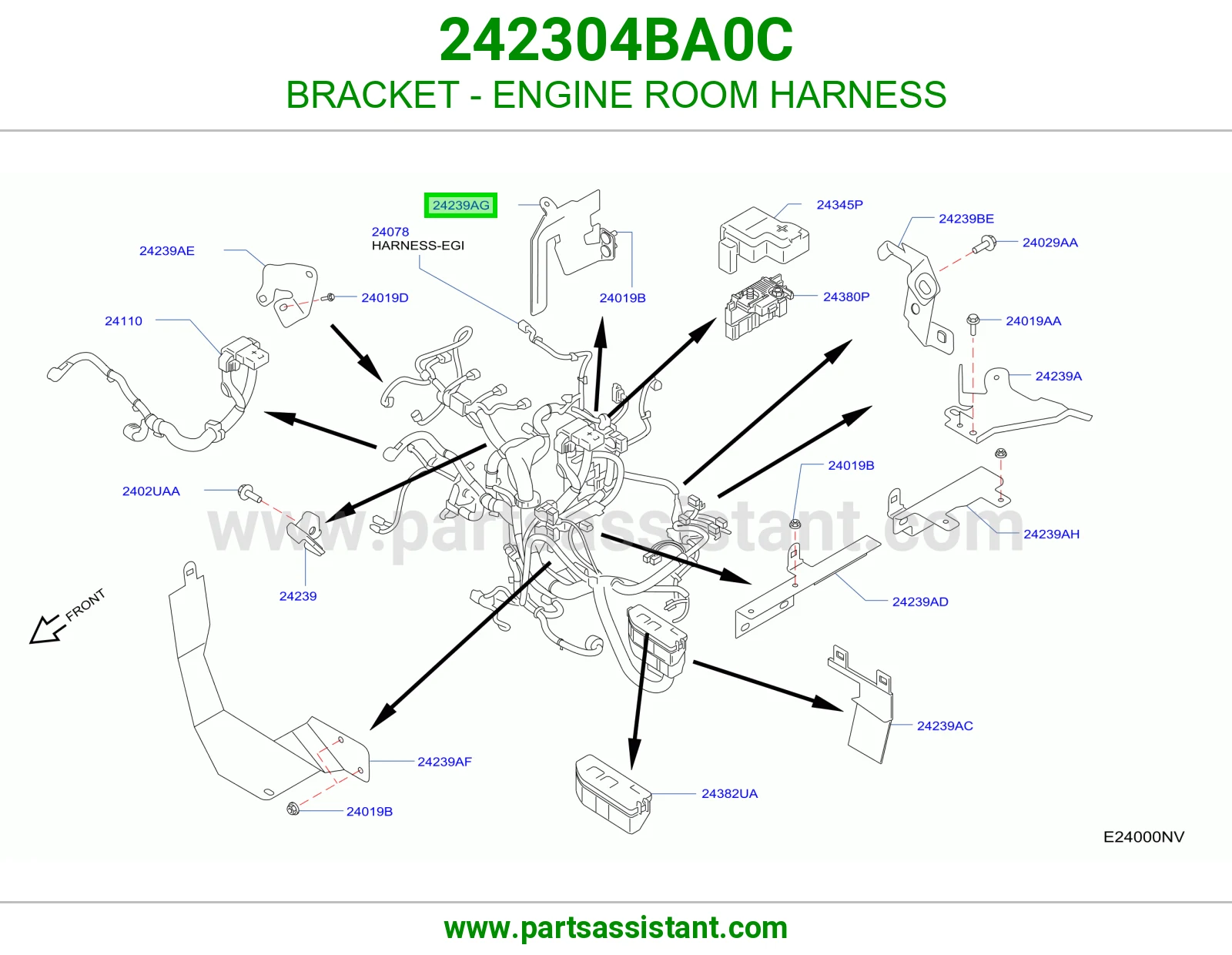 قاعدة ضفيرة حجرة مكينة 242304BA0C