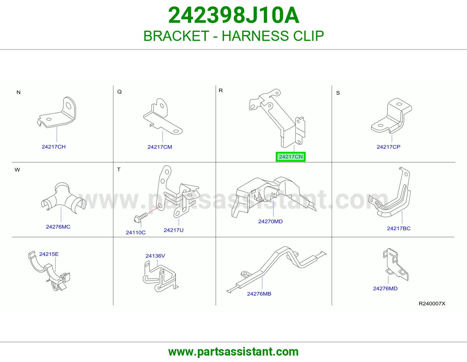 قاعدة كلبس ضفيرة 242398J10A
