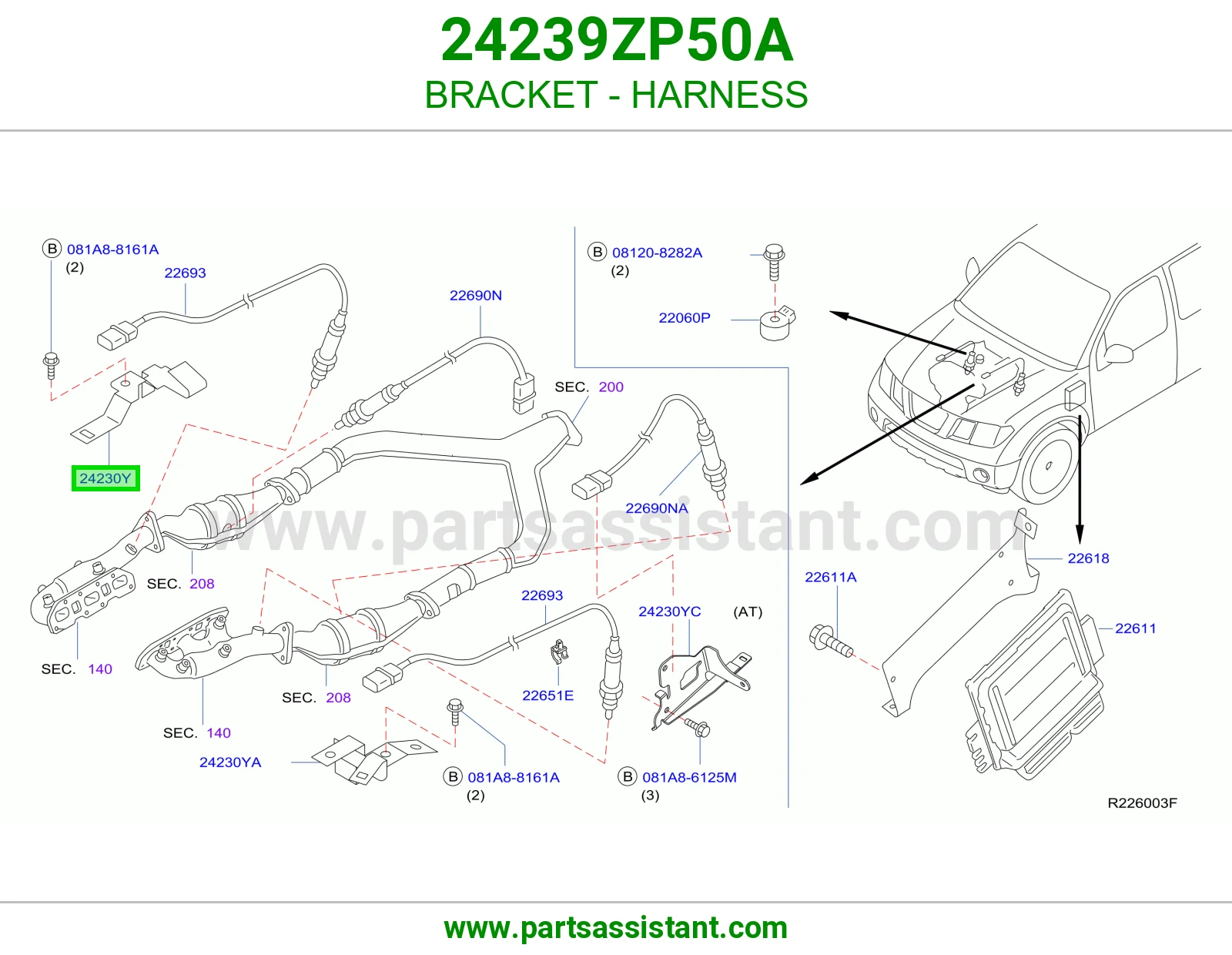 قاعدة ضفيرة 24239ZP50A
