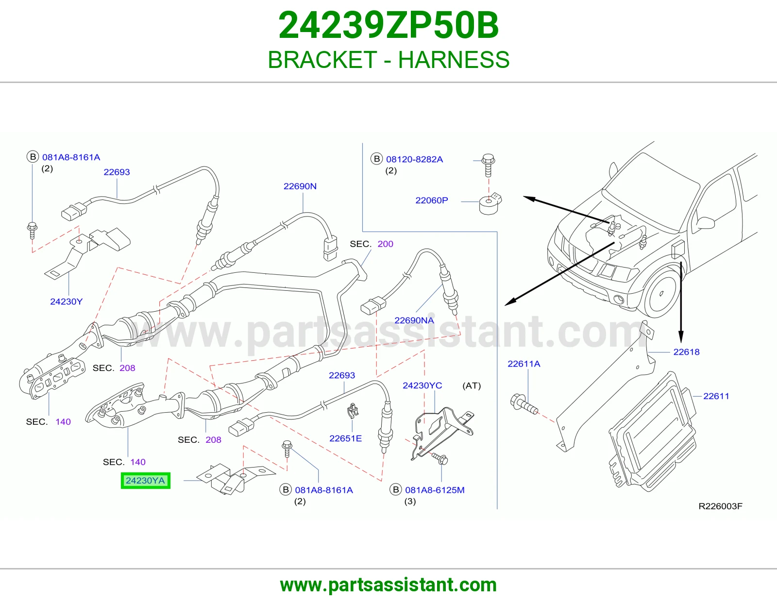 قاعدة ضفيرة 24239ZP50B