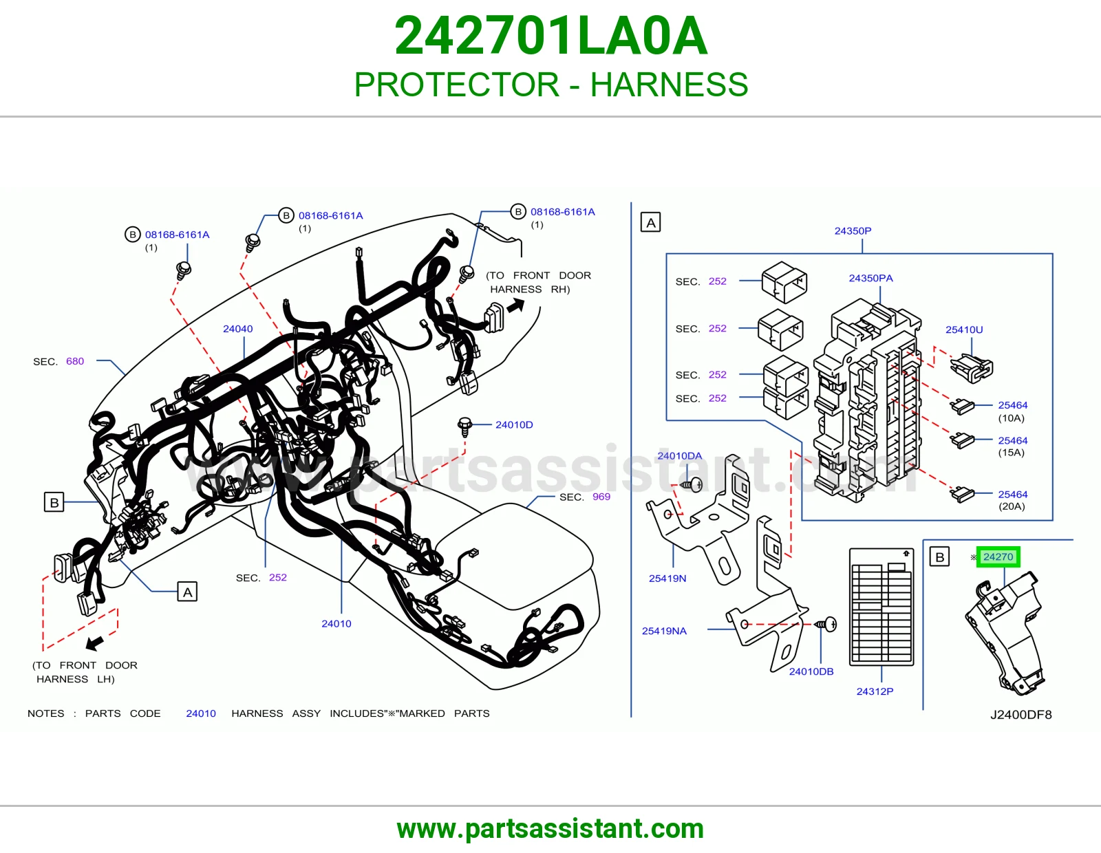 واقي ضفيرة 242701LA0A