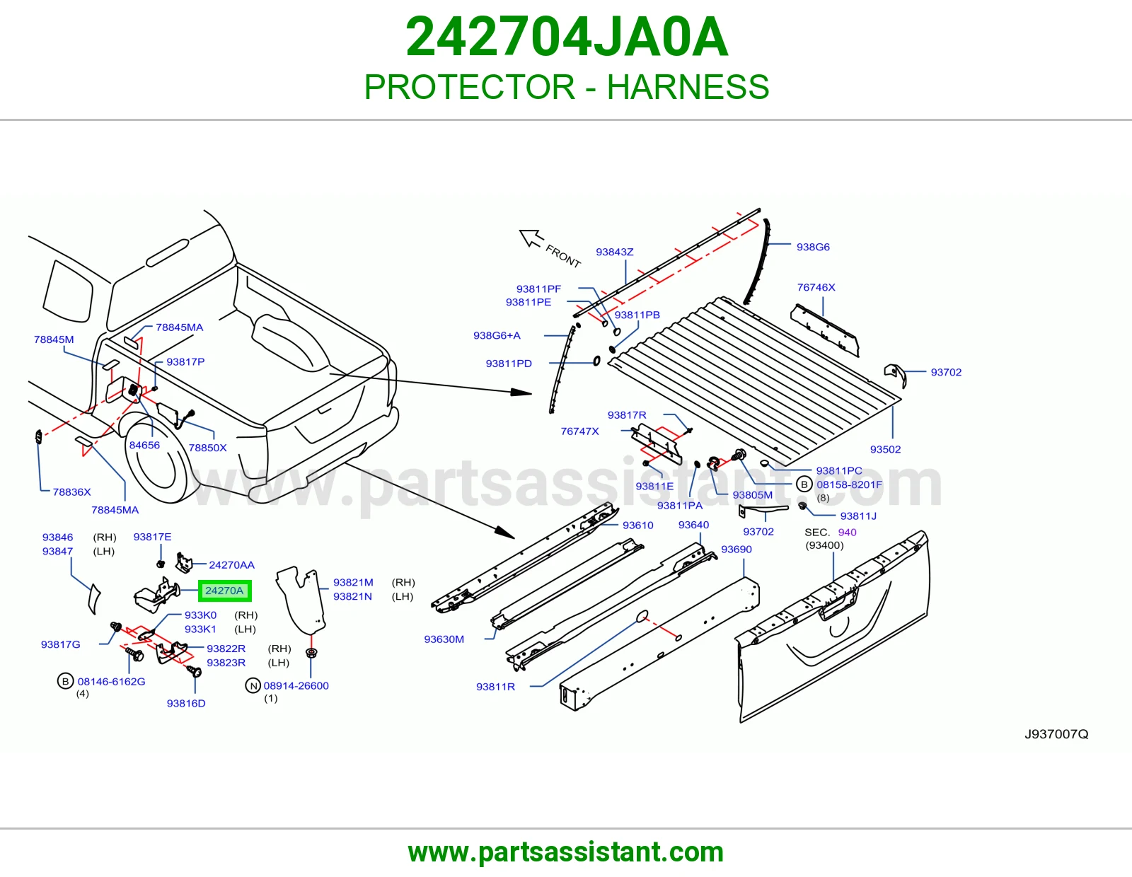 واقي ضفيرة 242704JA0A