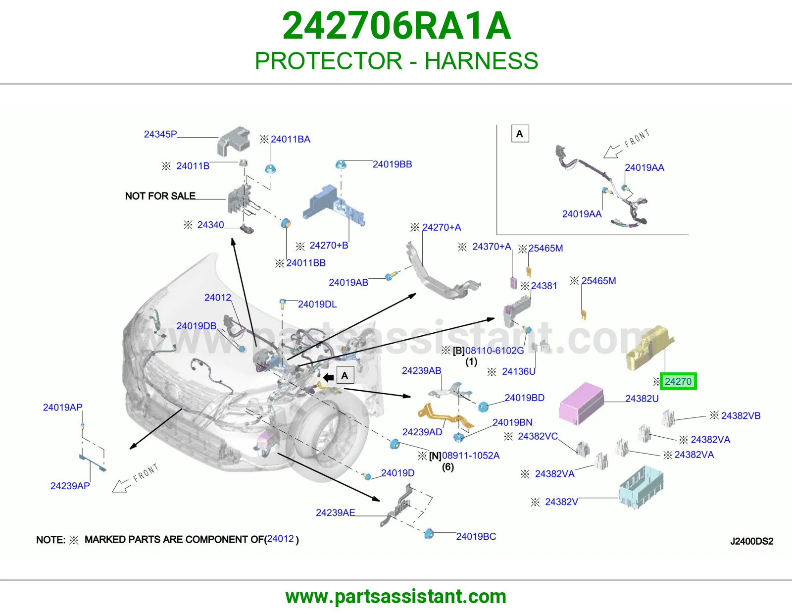 واقي ضفيرة 242706RA1A