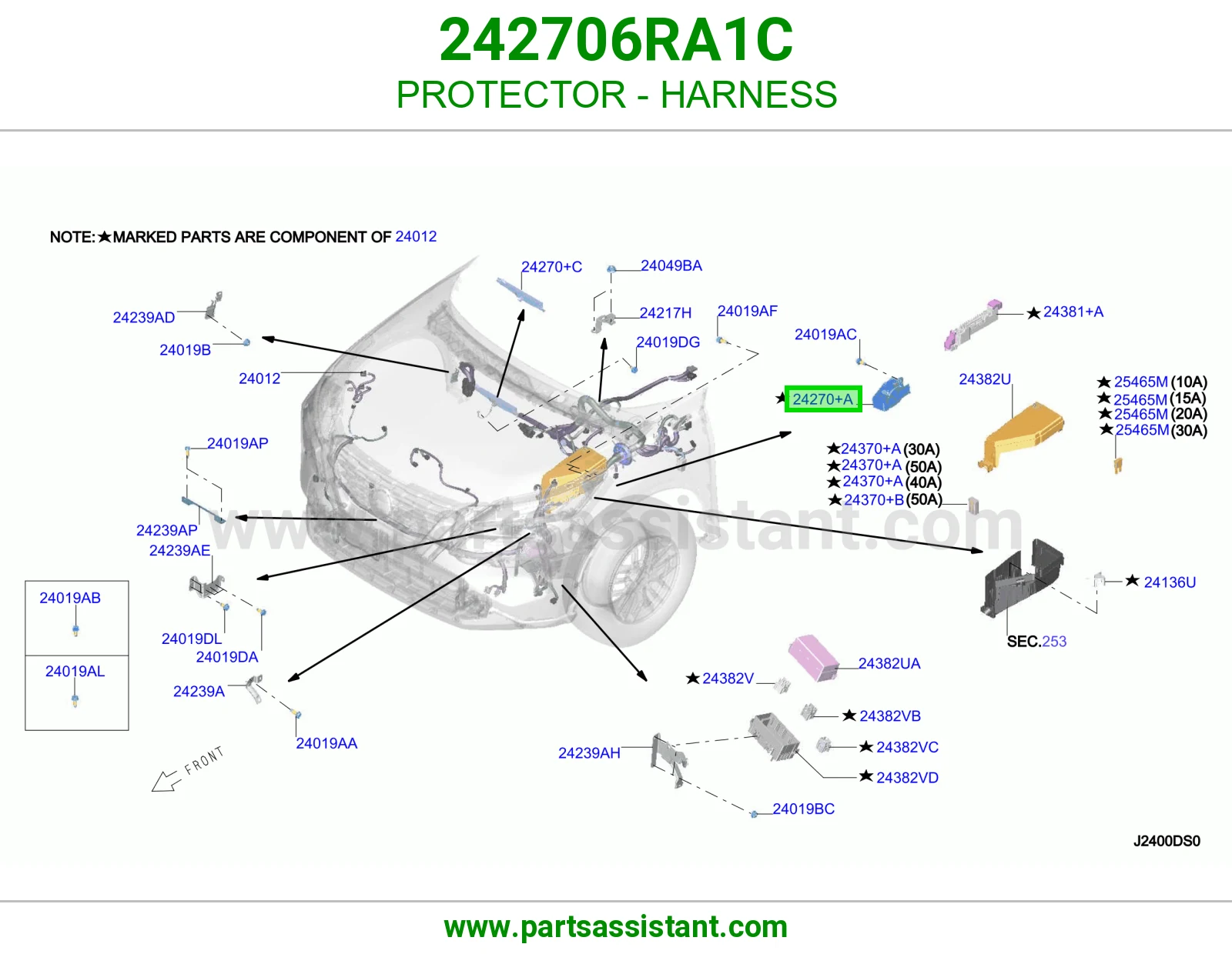 واقي ضفيرة 242706RA1C