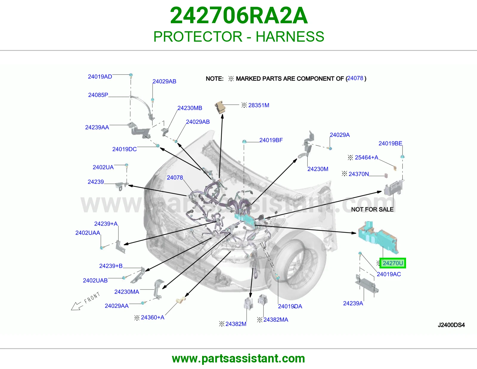 واقي ضفيرة 242706RA2A