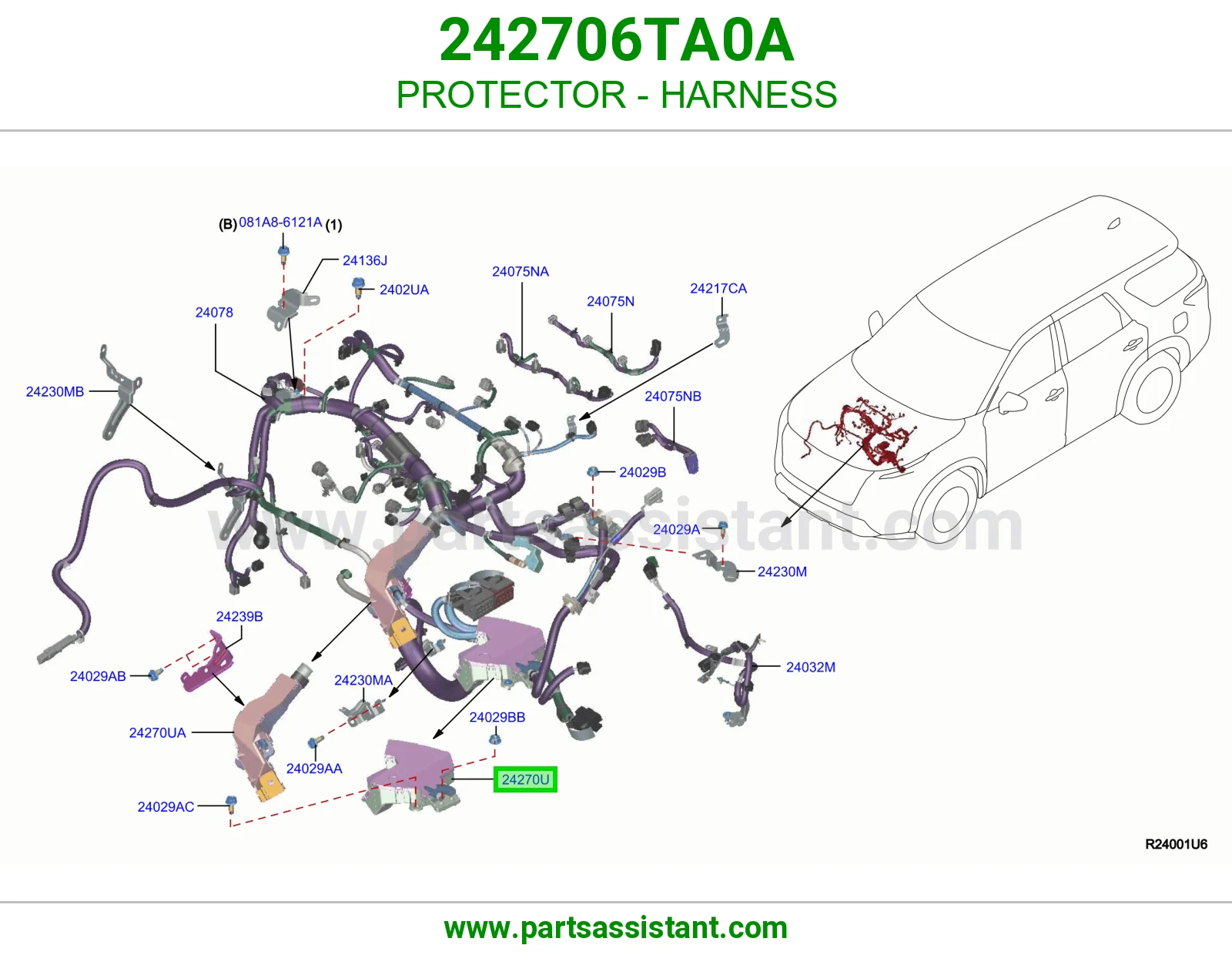 واقي ضفيرة 242706TA0A